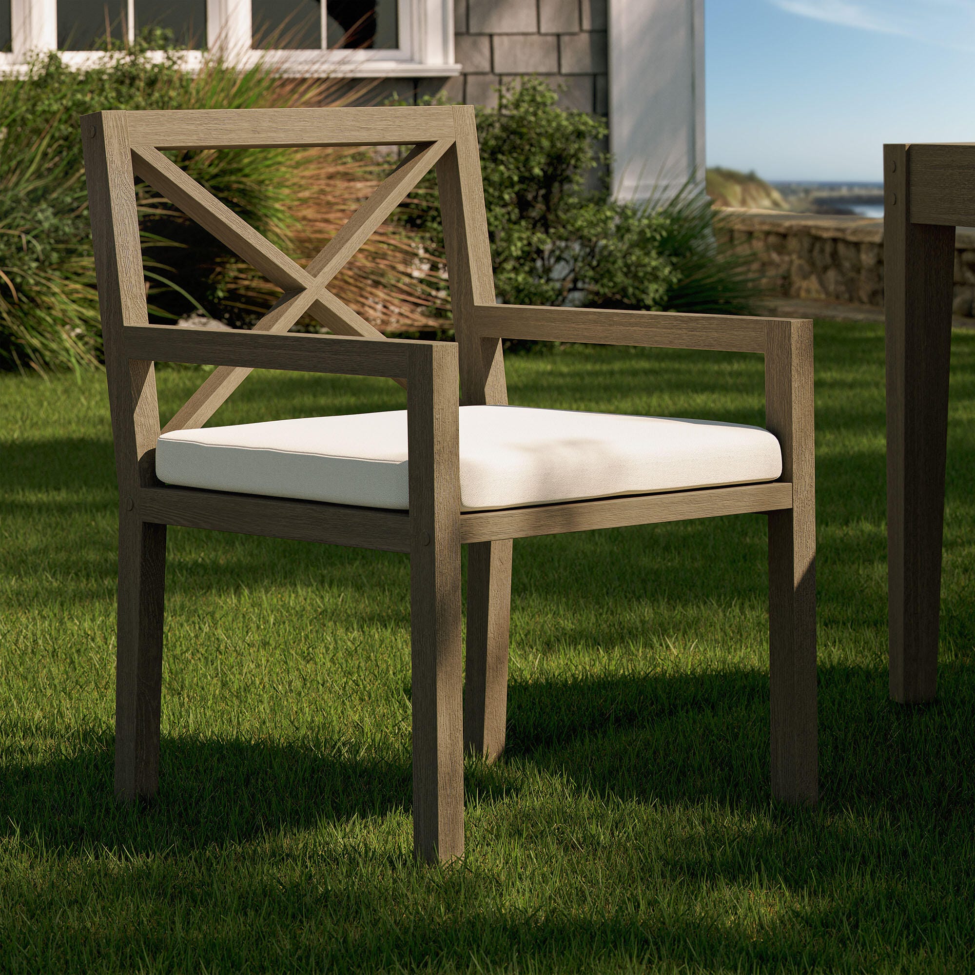 Modway Northlake Outdoor Dining Arm Chair, , rollover