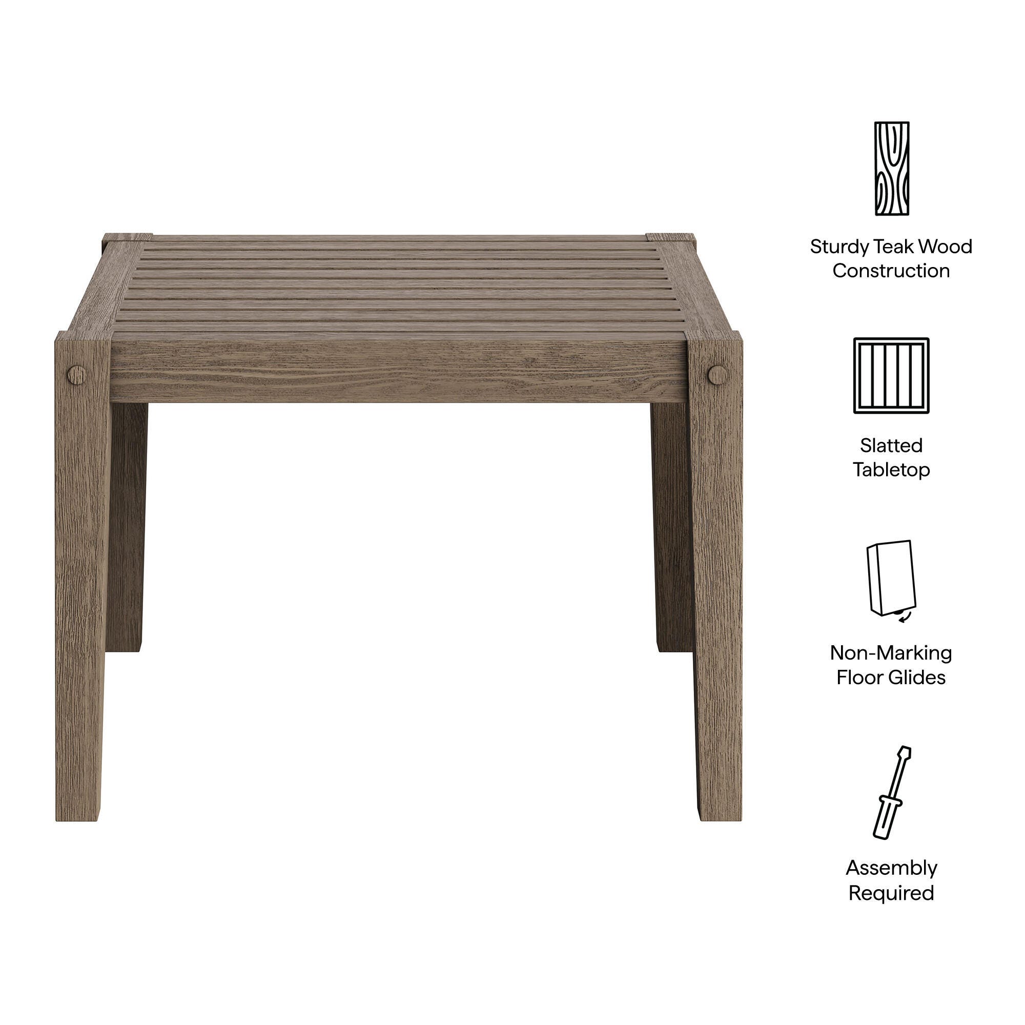 Modway Northlake Outdoor Side Table, , large