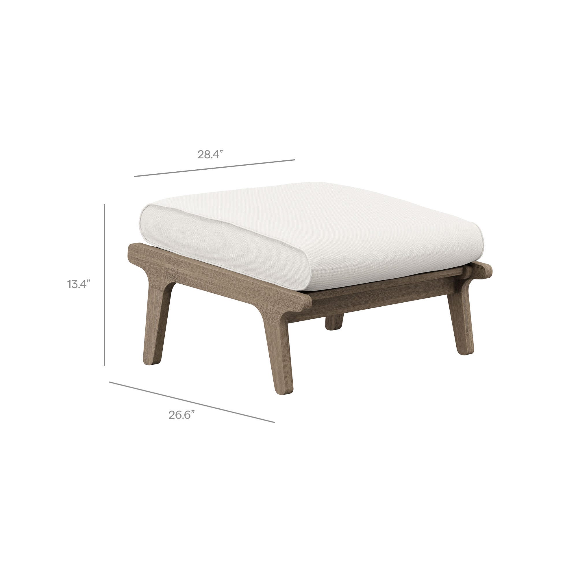 Modway Saratoga Outdoor Ottoman, , large