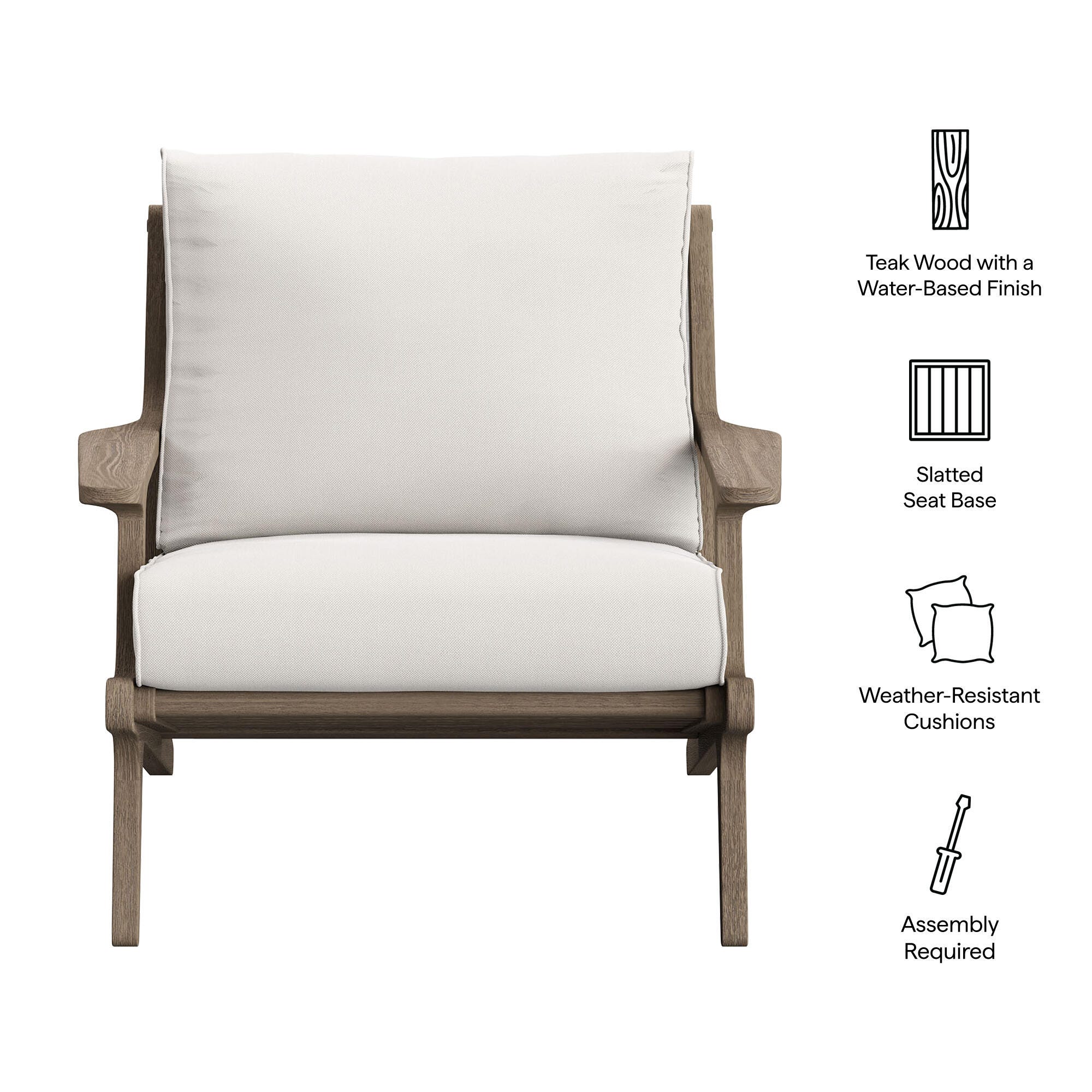 Modway Saratoga Outdoor Lounge Chair, , large