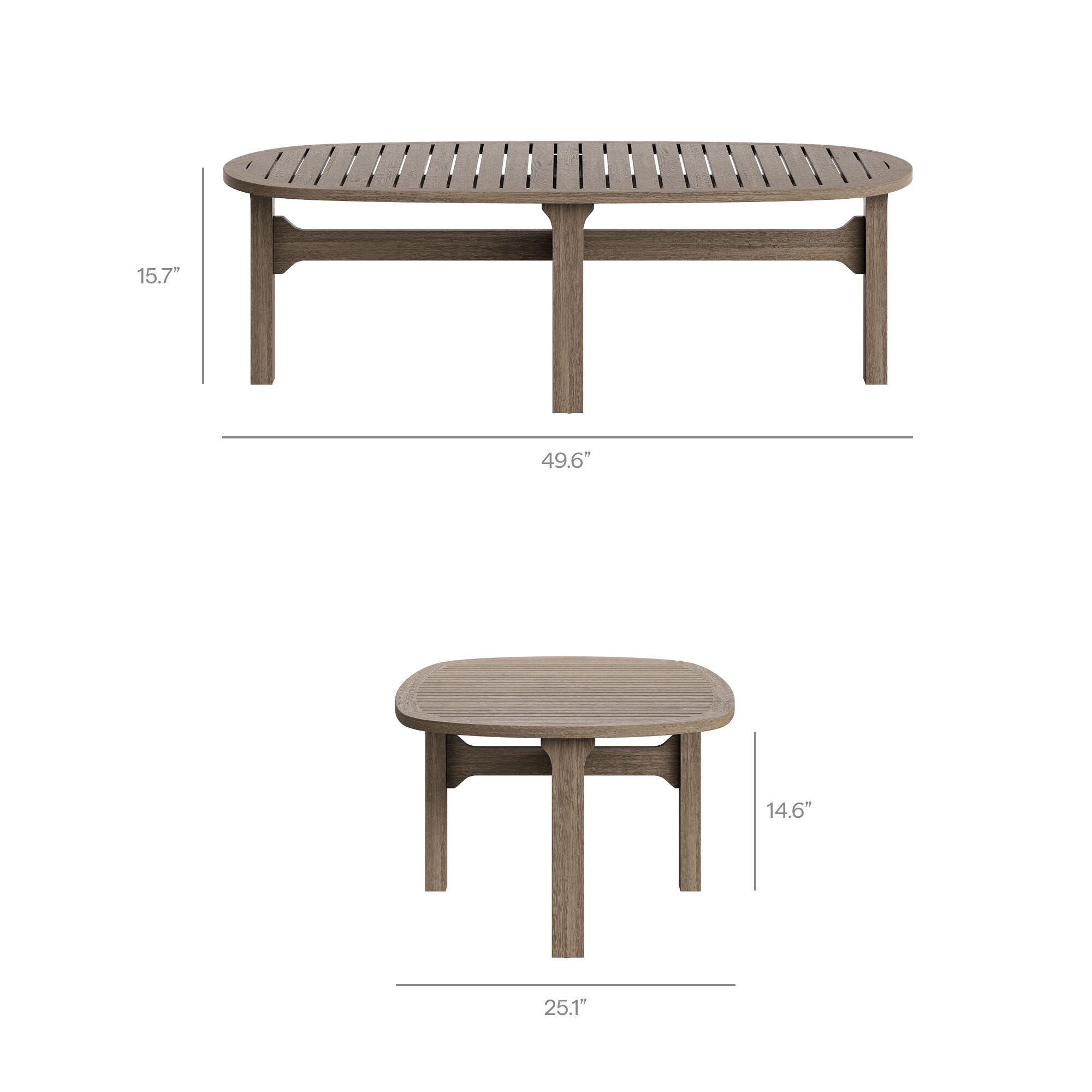 Modway Saratoga Outdoor Coffee Table, , large