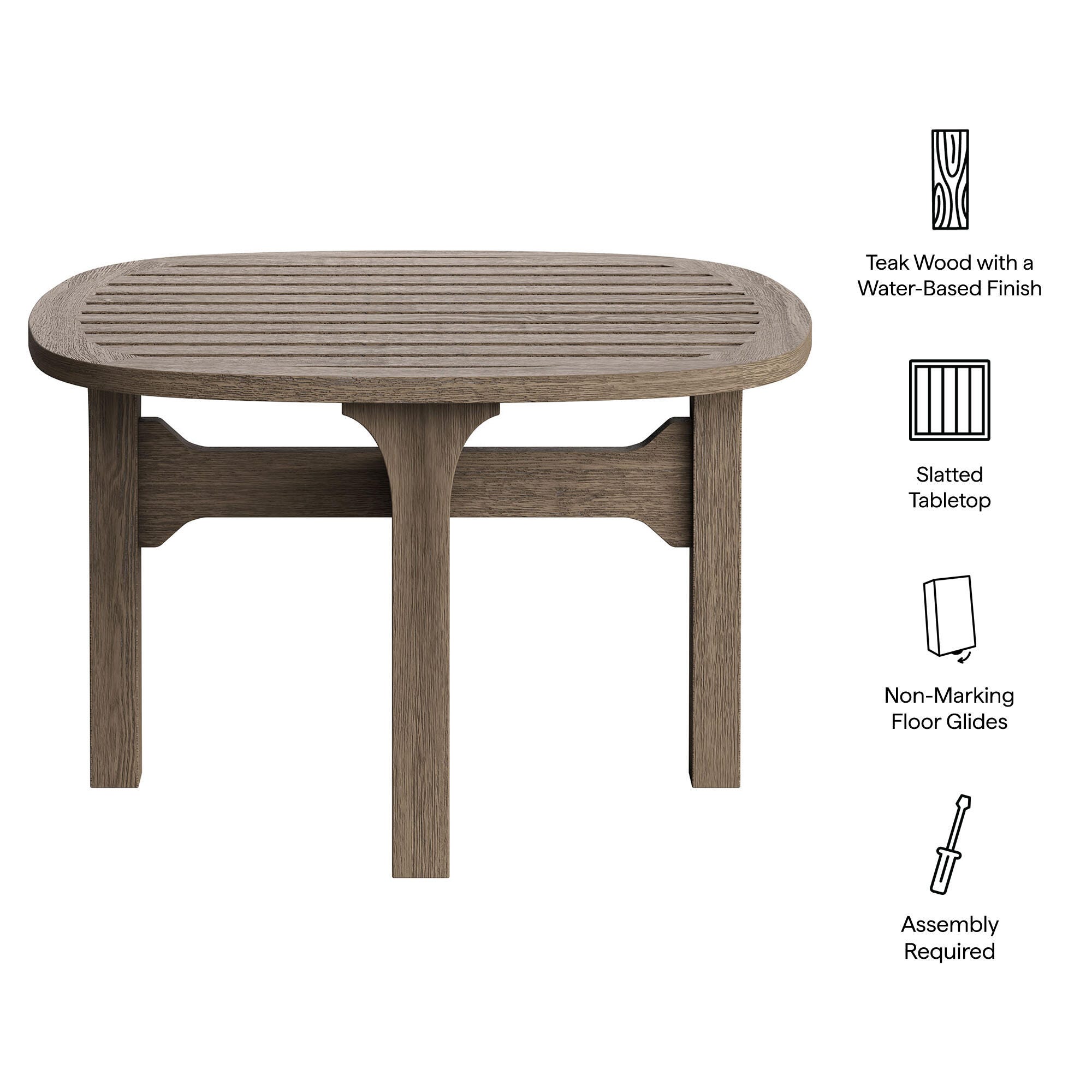 Modway Saratoga Outdoor Side Table, , large