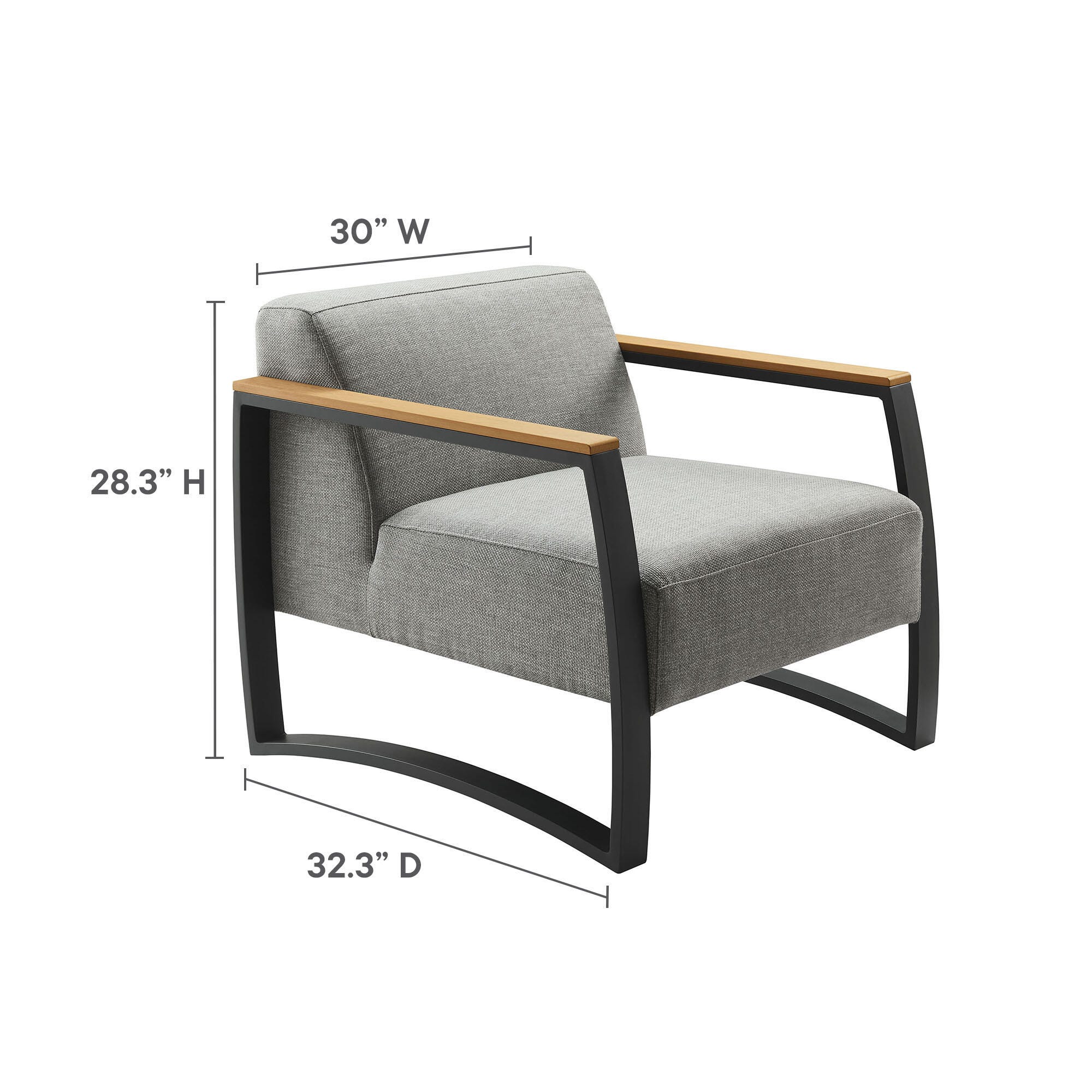 Modway Sauve Outdoor Lounge Chair, , large