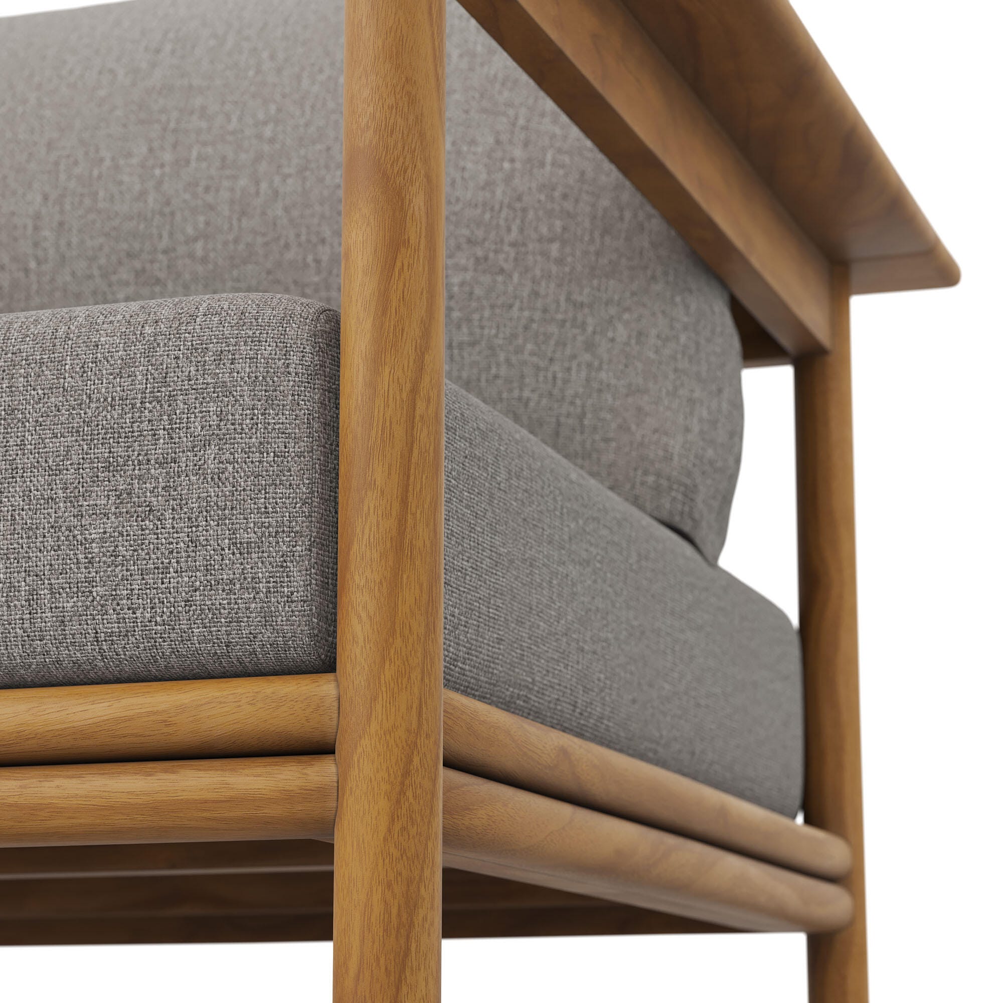 Modway Wren Outdoor Lounge Chair, Natural/Driftwood, large