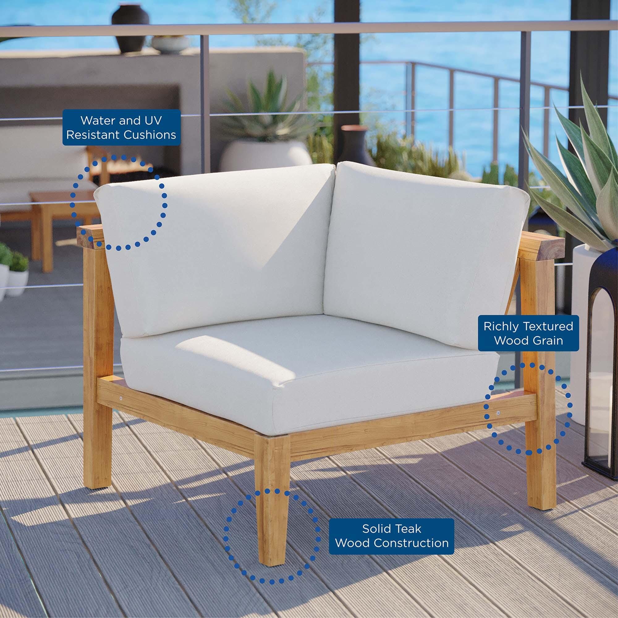 Modway Bayport Outdoor Corner Chair, , large
