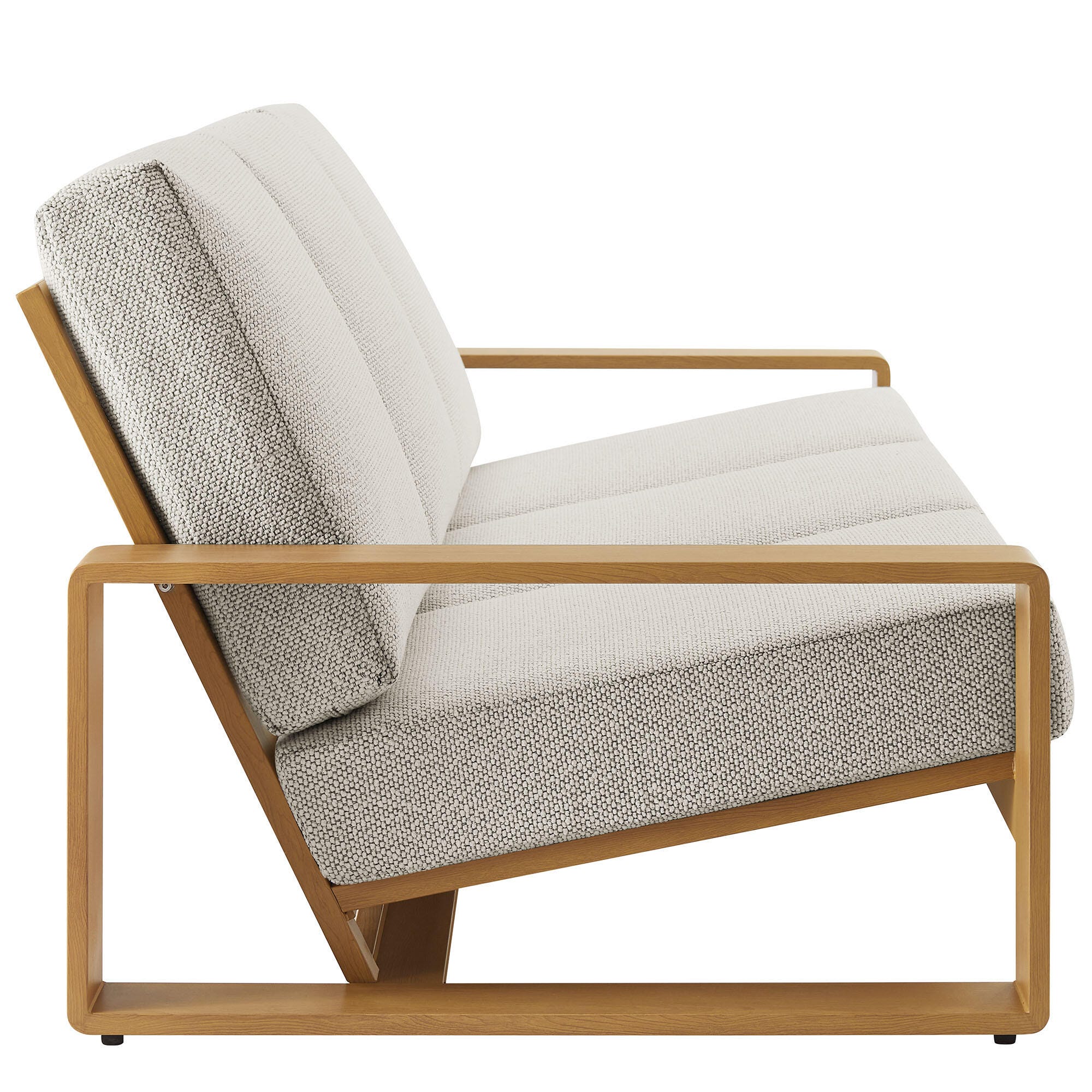 Modway Lirienne Outdoor Sofa, Ivory/Natural, large