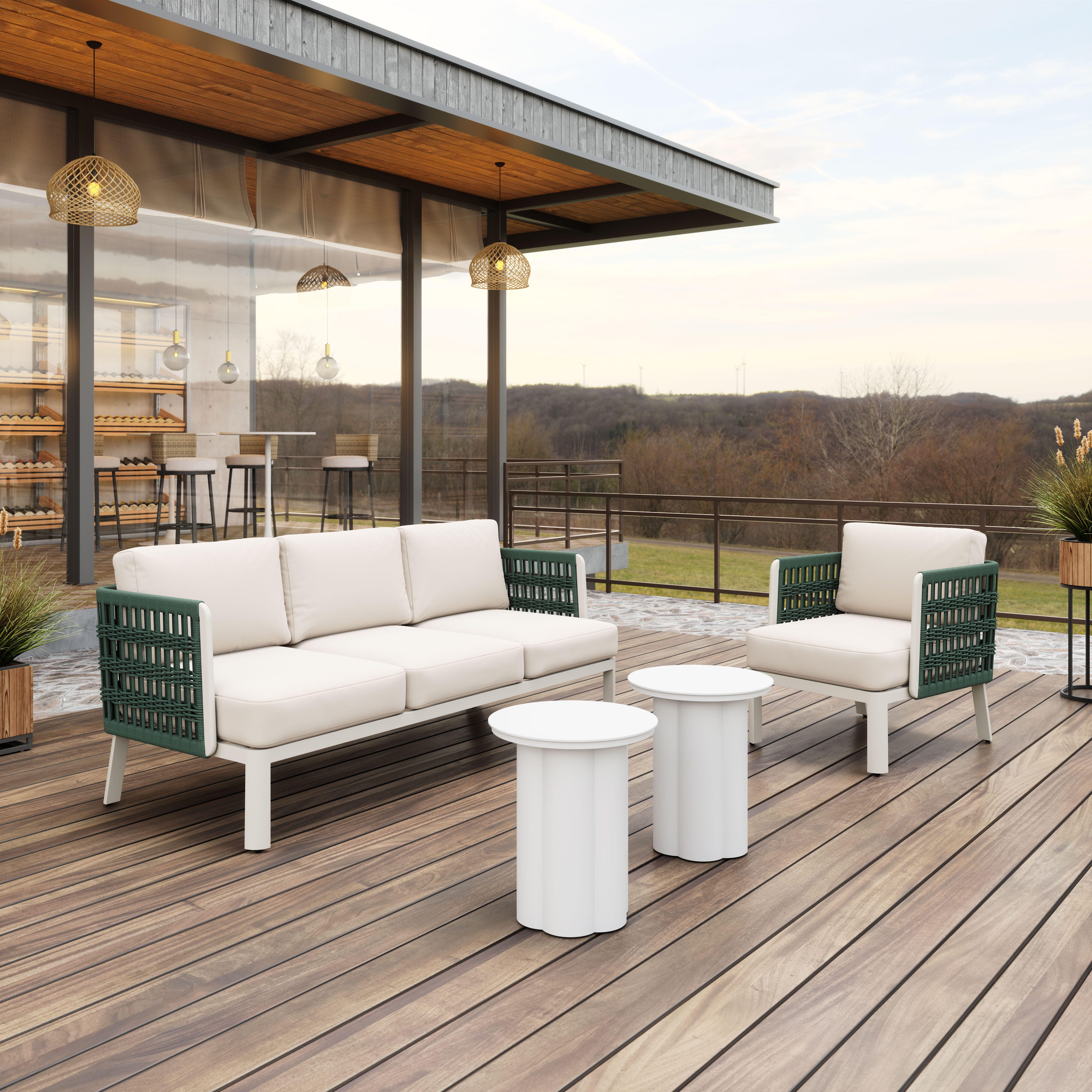 Erika Home Bridgehampton Outdoor Armchair, , large