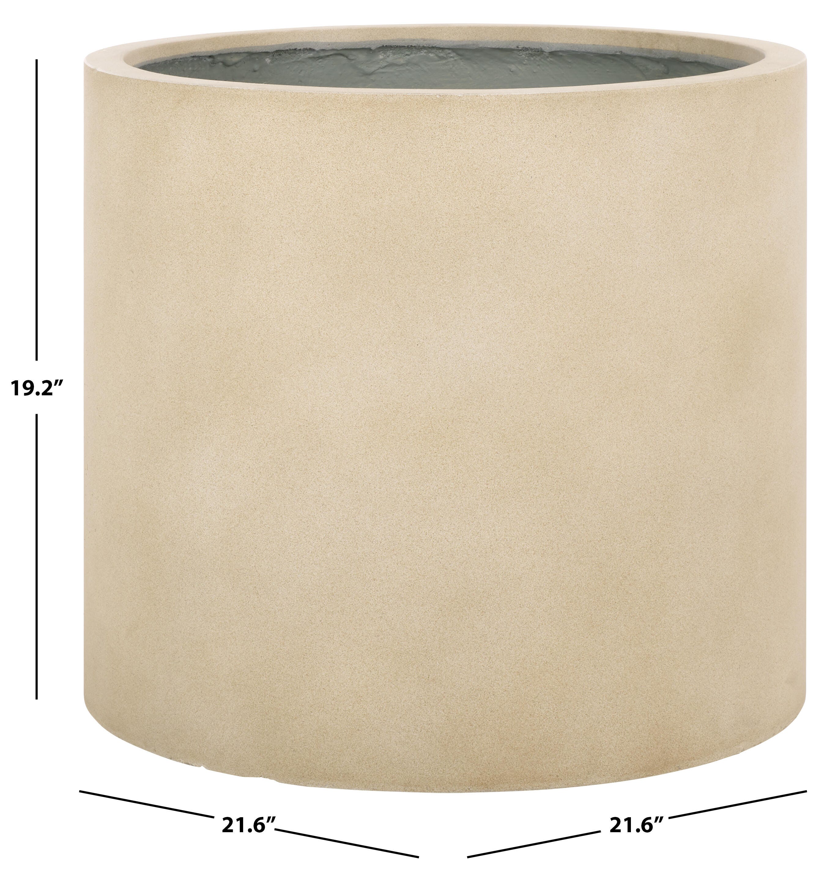 Safavieh Alia Outdoor Large Planter, Beige, large