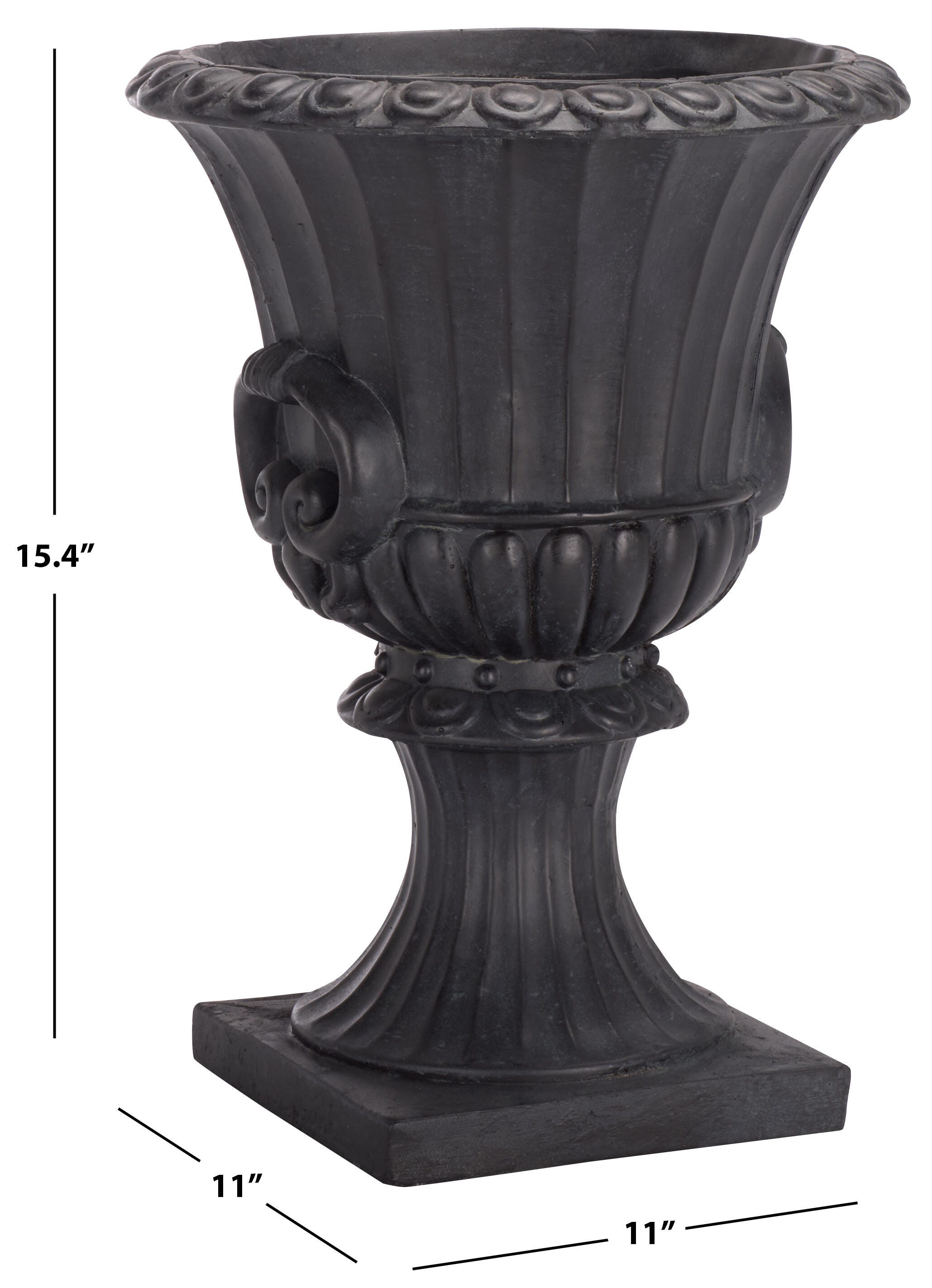 Safavieh Arden Outdoor Planter, Black, large