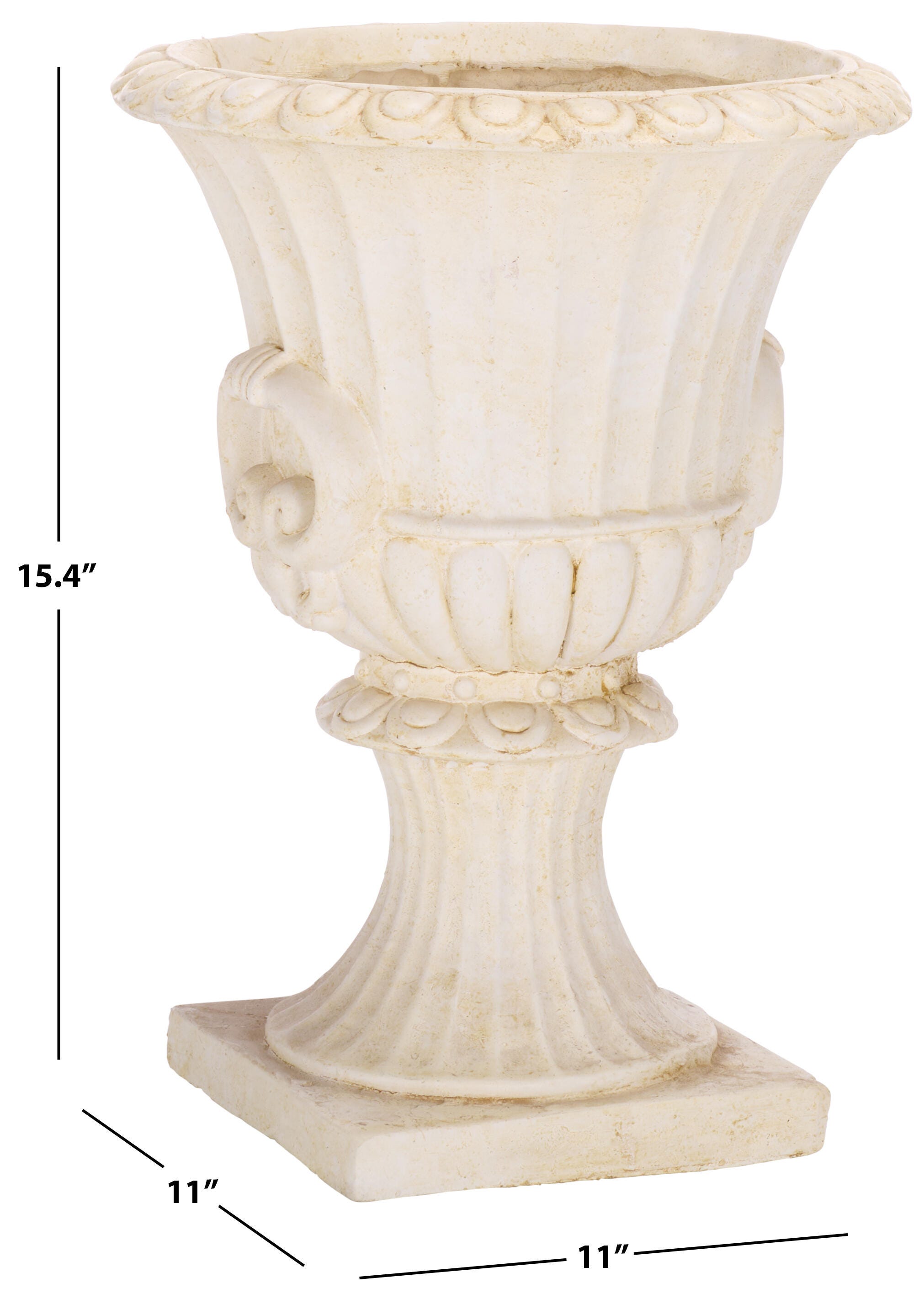 Safavieh Arden Outdoor Planter, Off White, large
