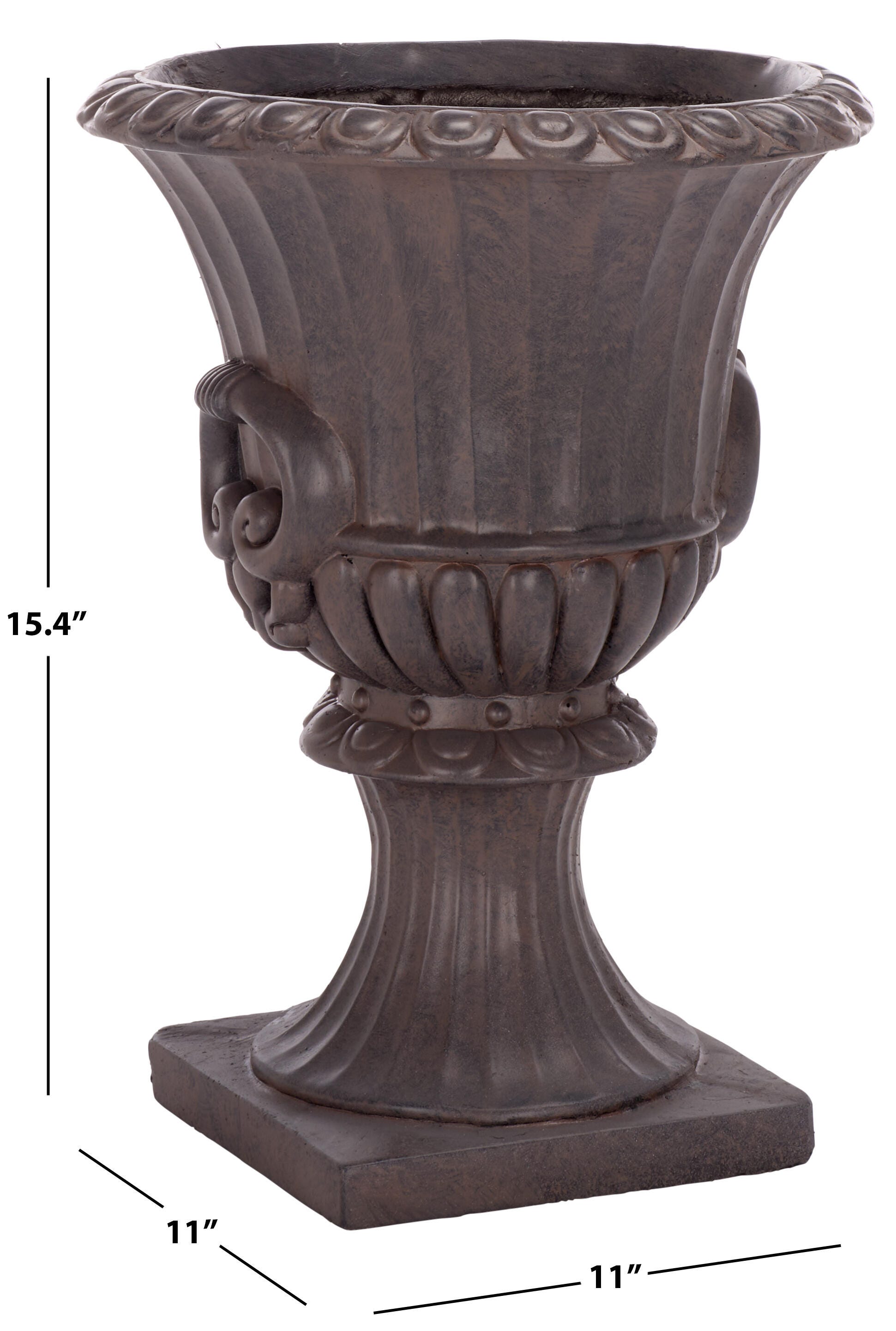 Safavieh Arden Outdoor Planter, Brown, large