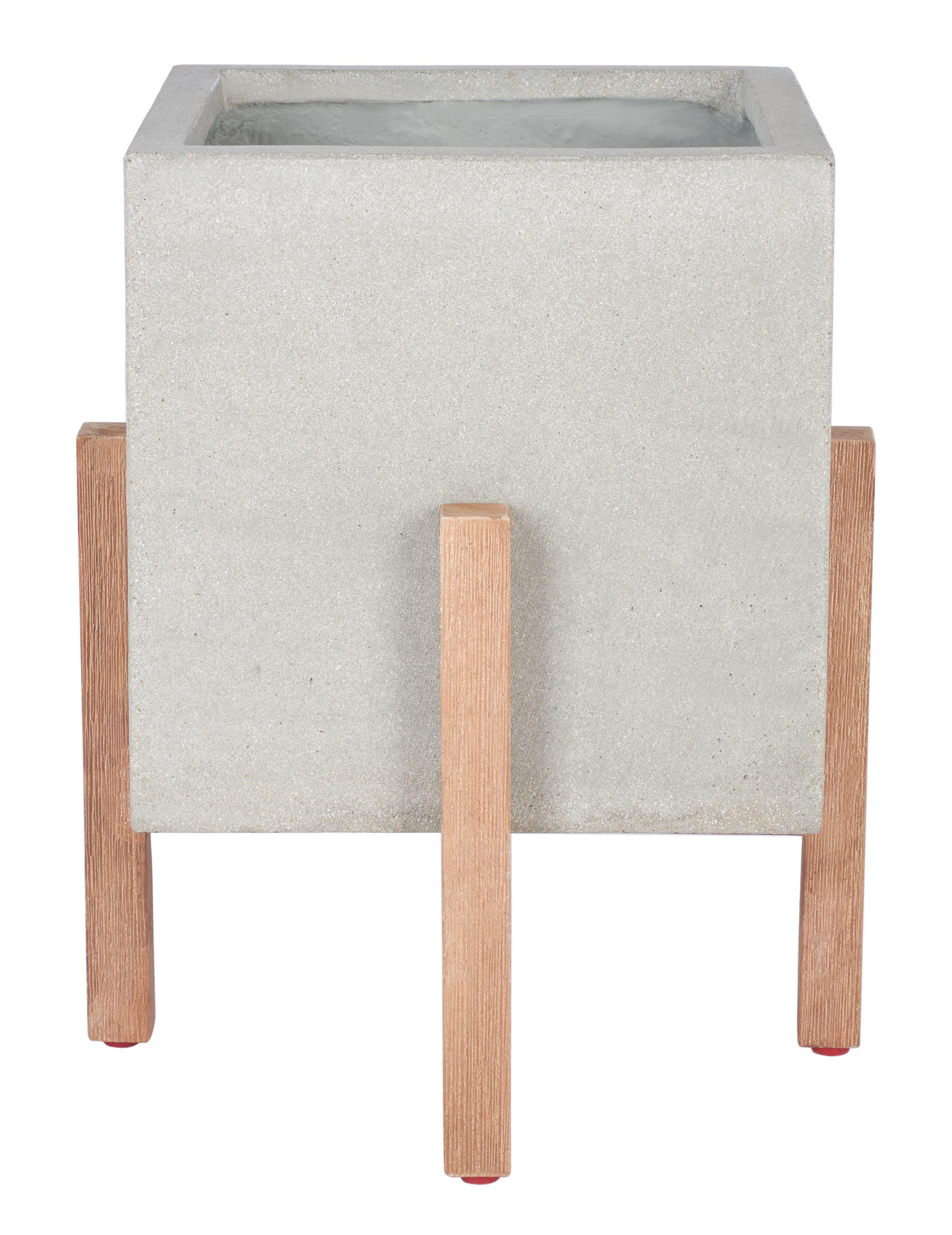 Safavieh Borsla Outdoor Planter, Light Gray, large