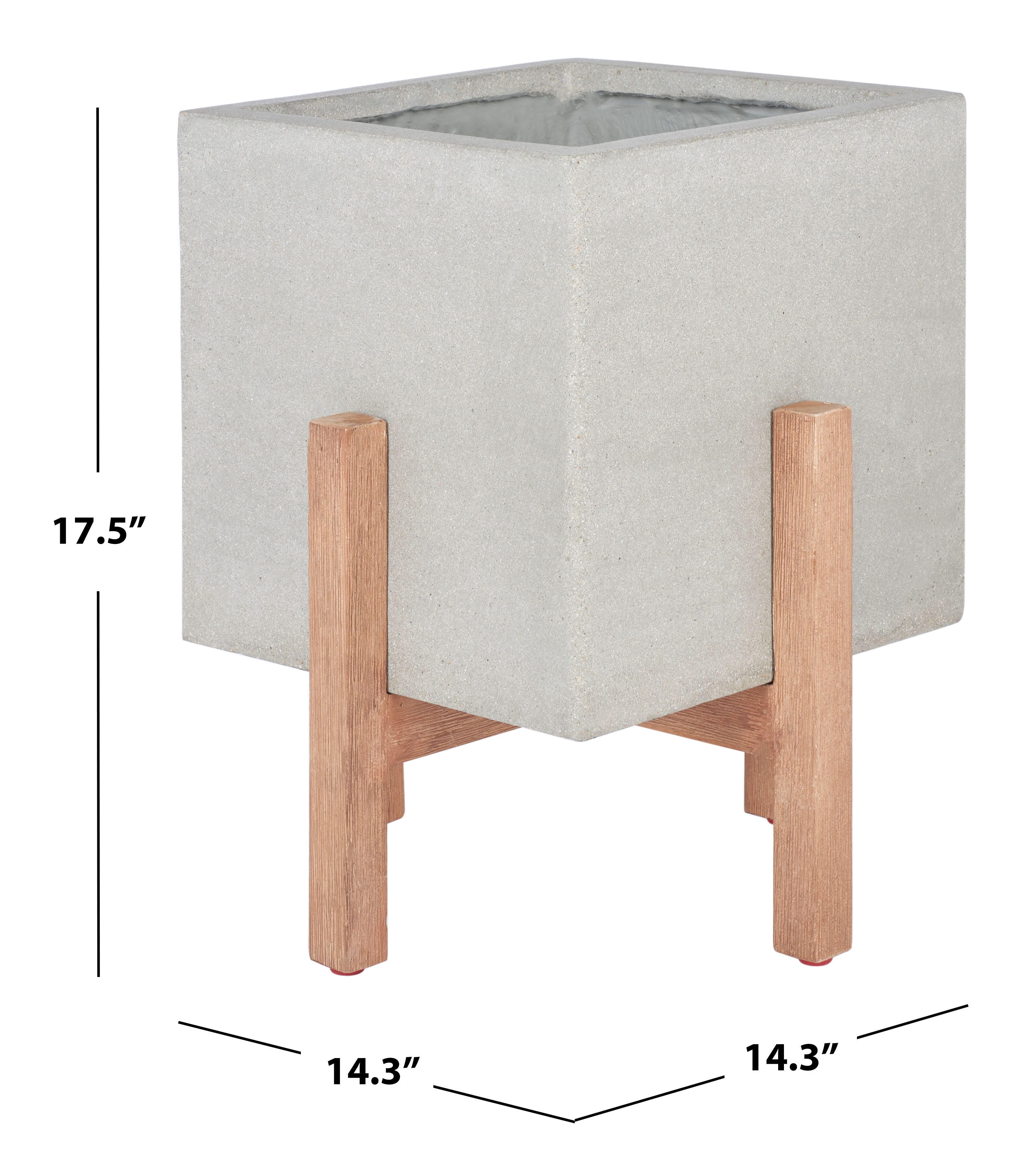 Safavieh Borsla Outdoor Planter, Light Gray, large