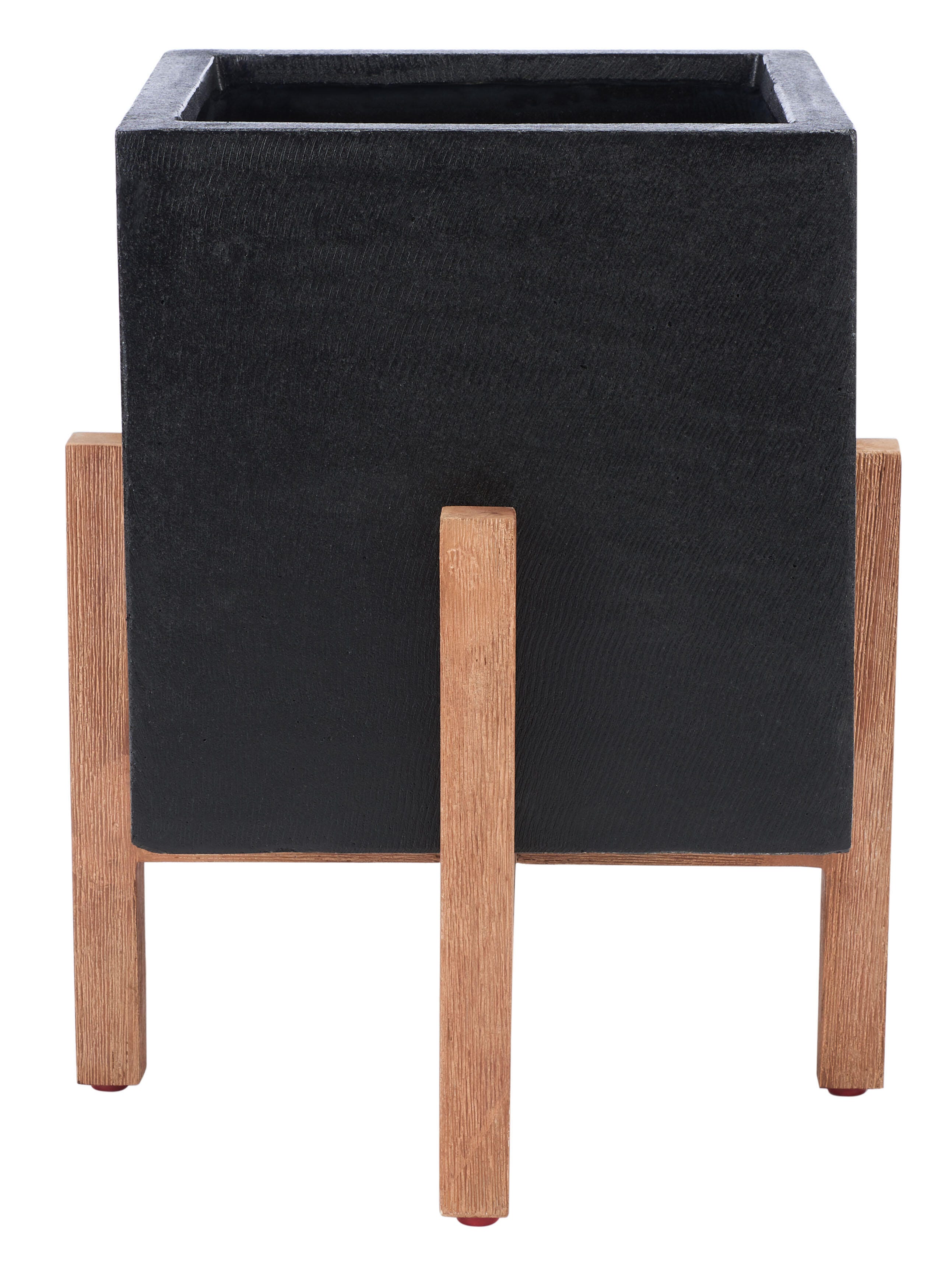Safavieh Borsla Outdoor Planter, Black, large