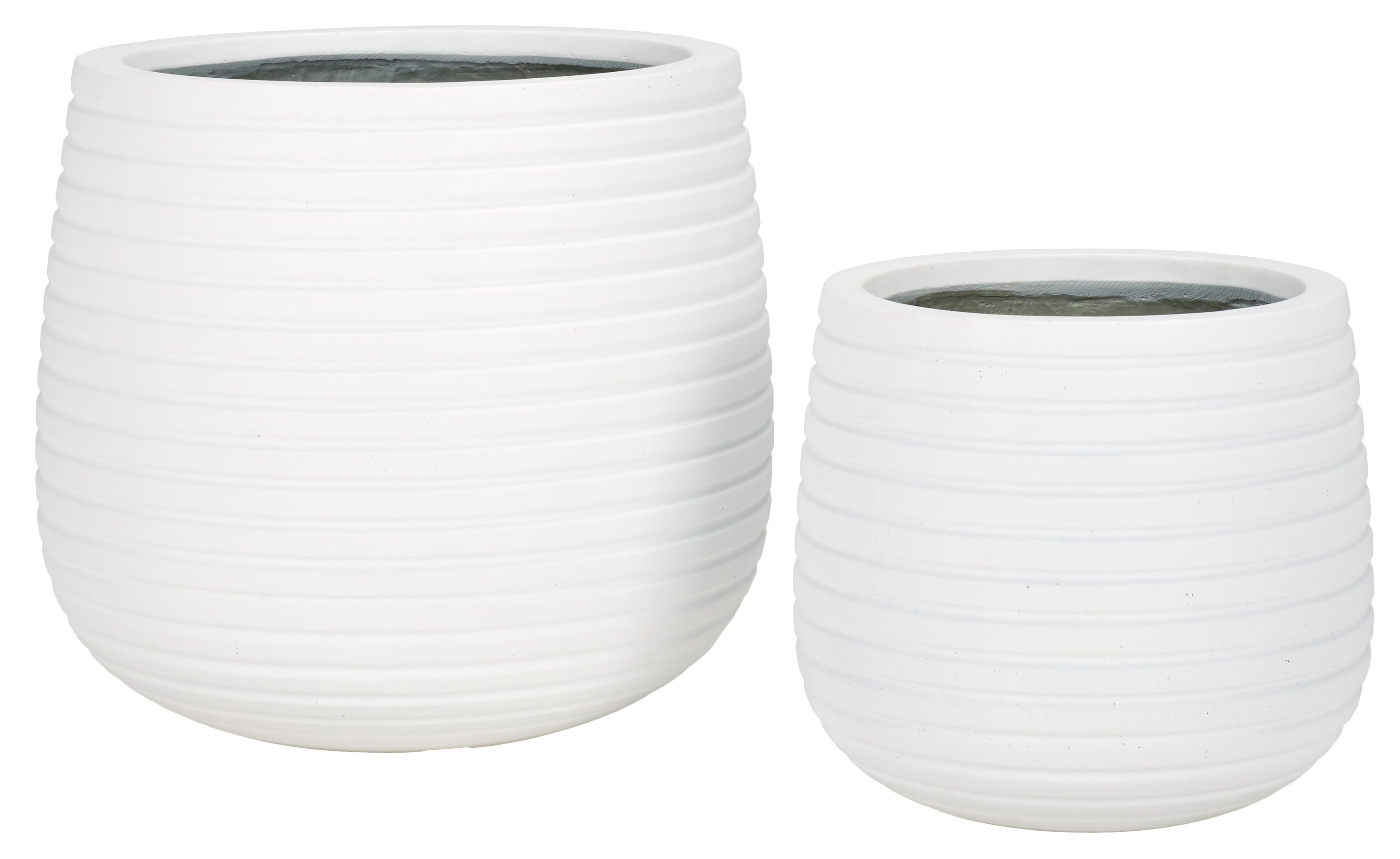 Safavieh Jasper Outdoor Planter (Set of 2), White, large