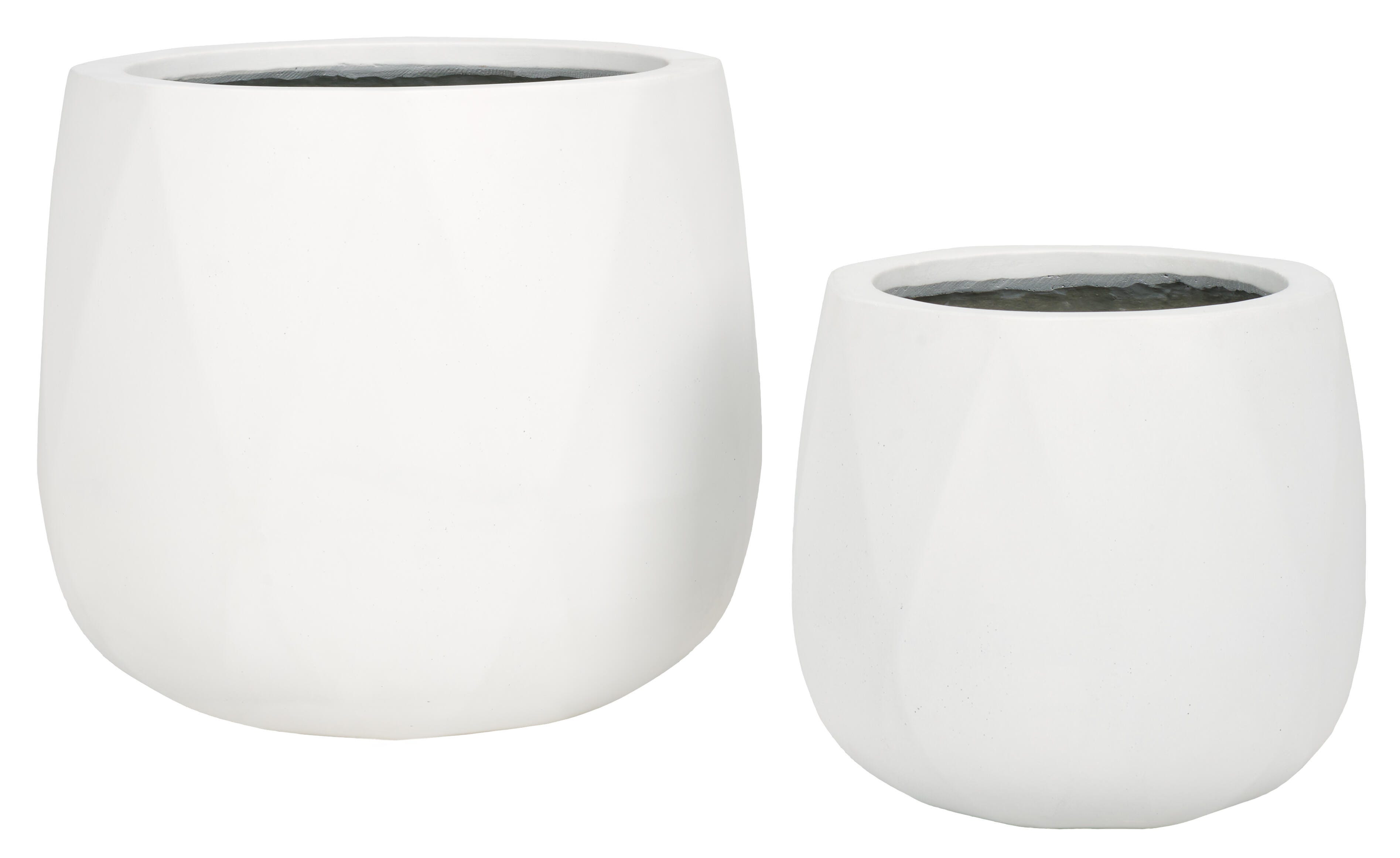 Safavieh Kane Outdoor Planter (Set of 2), White, large