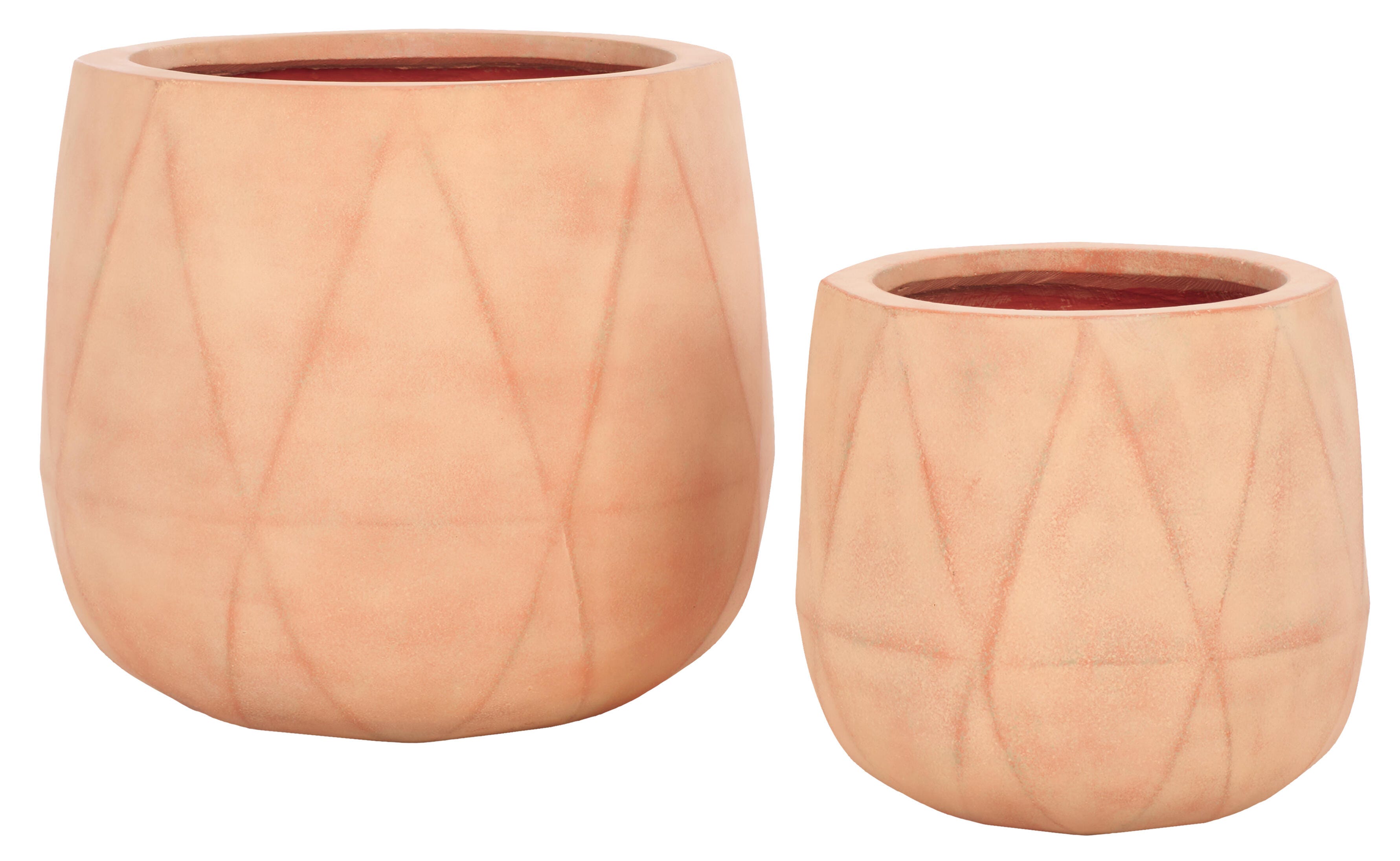 Safavieh Kane Outdoor Planter (Set of 2), Terracotta, large