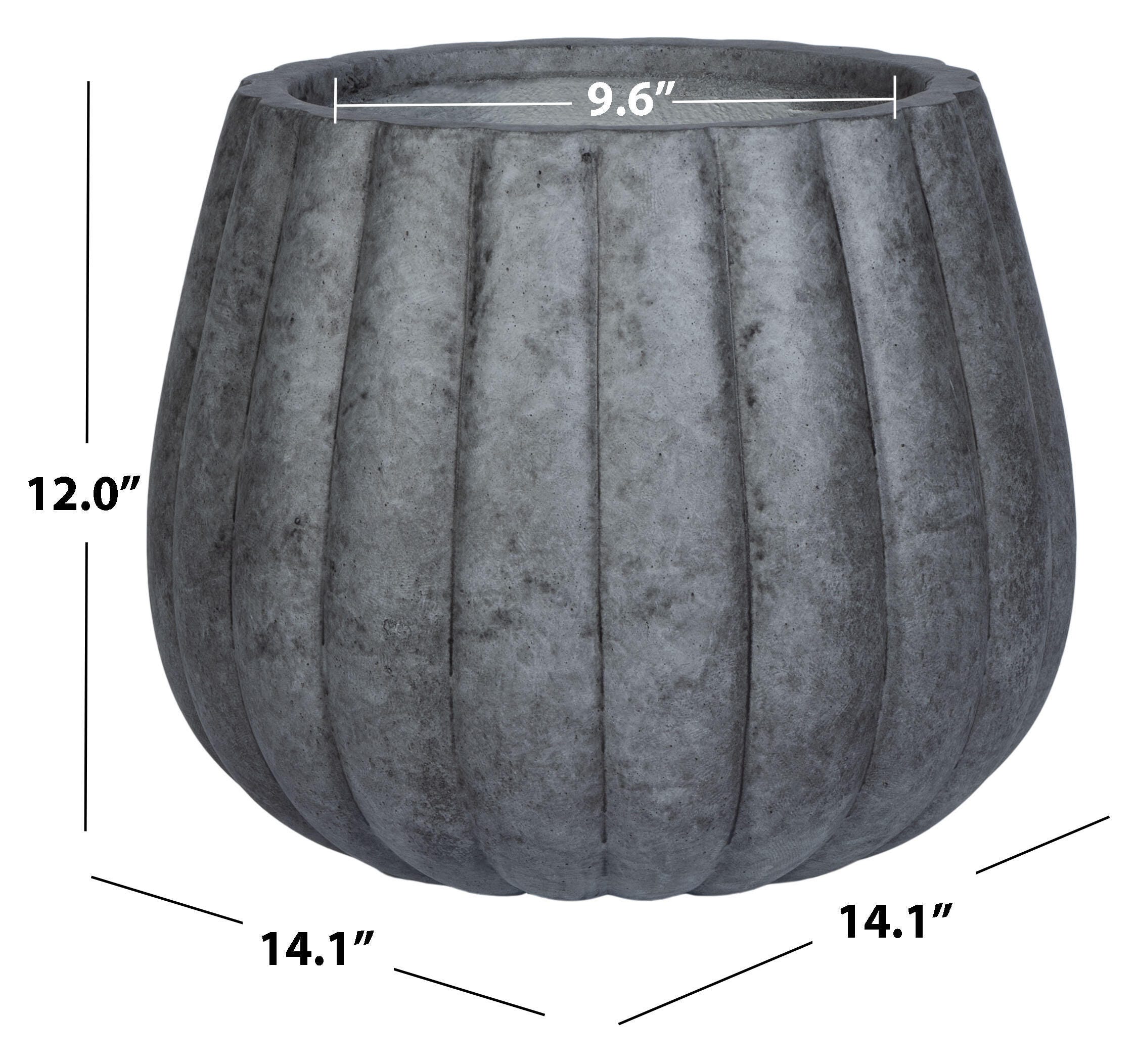 Safavieh Kaston Outdoor Planter, Gray, large