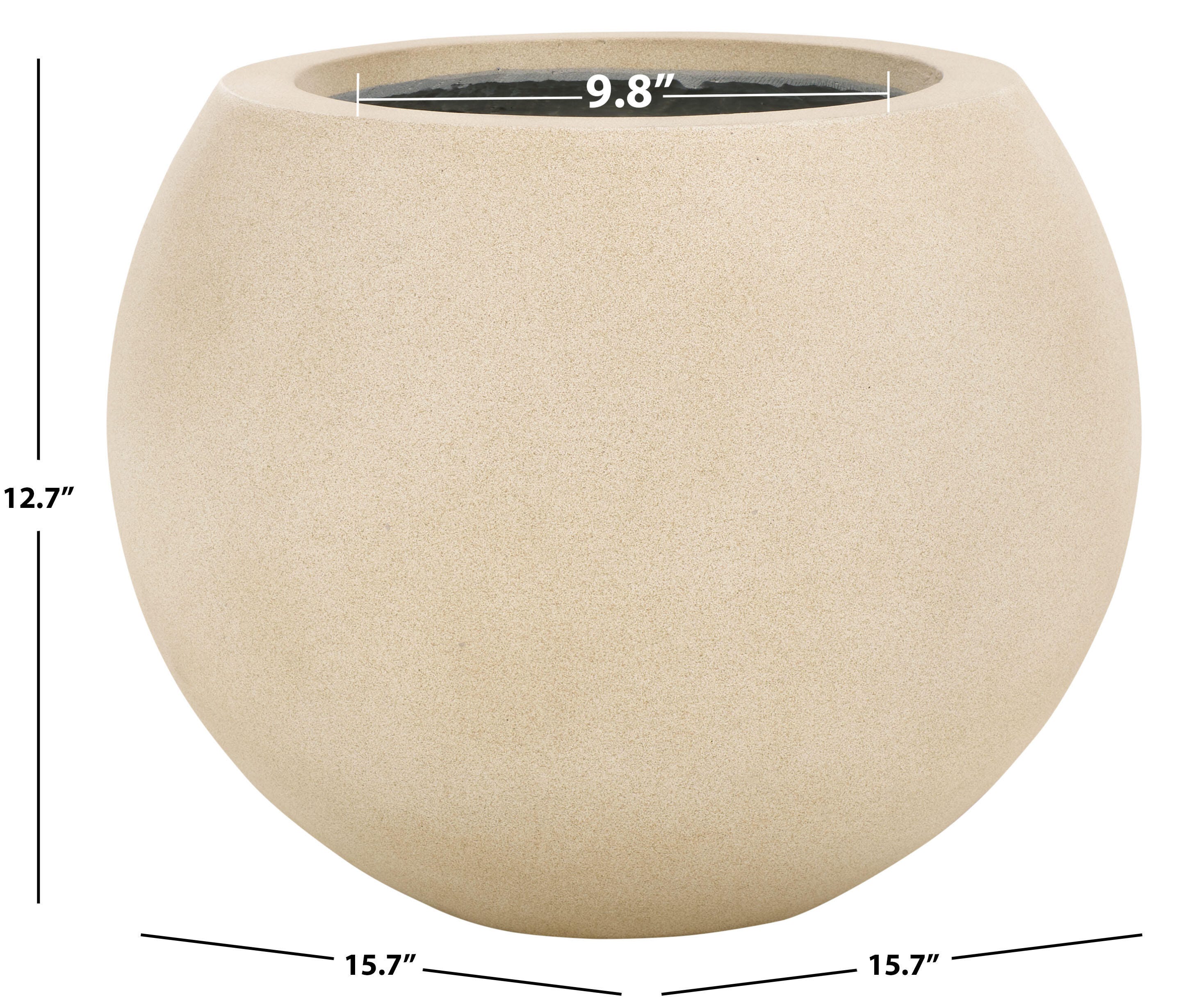 Safavieh Kenslia Outdoor Planter, Beige, large