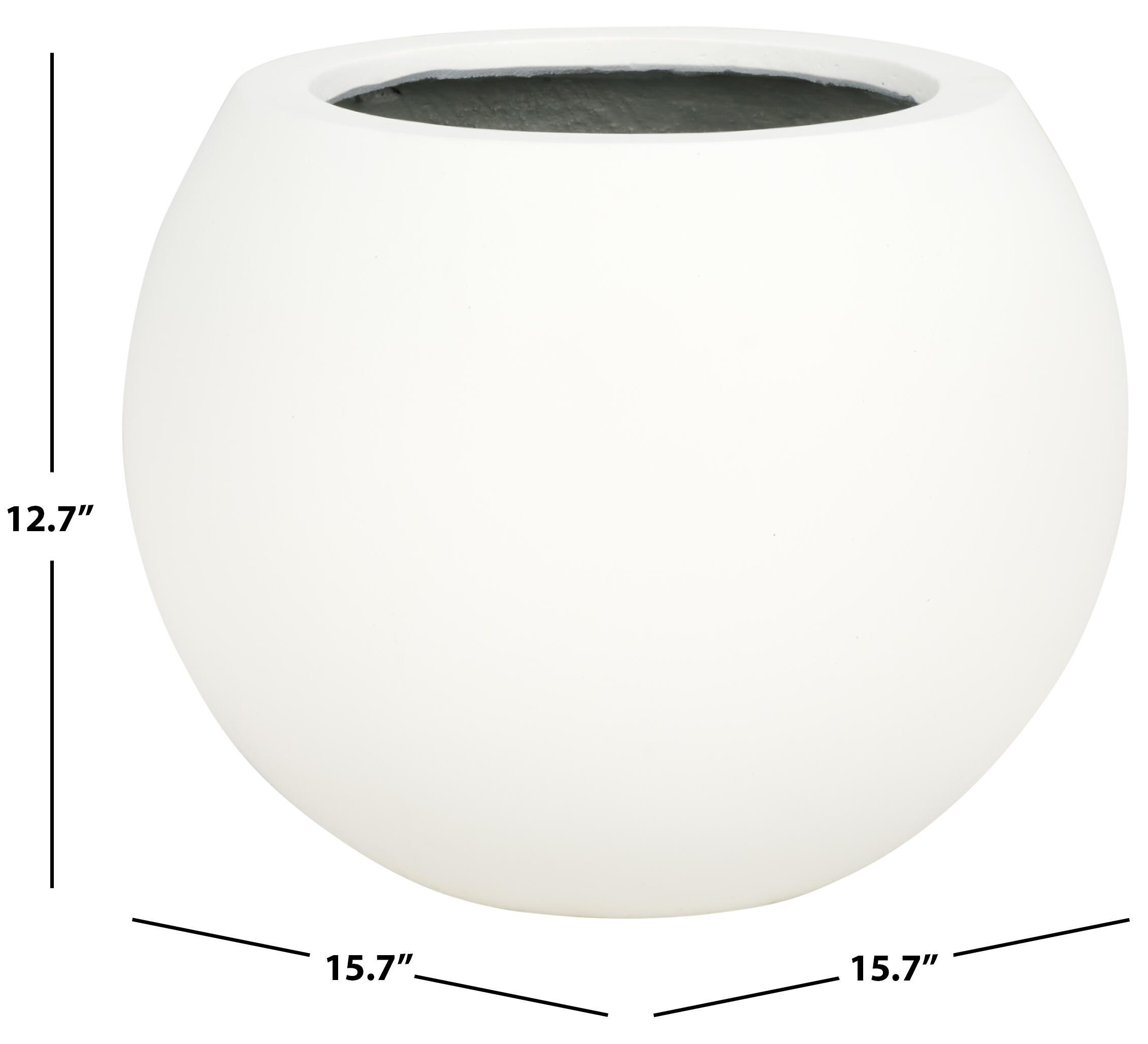 Safavieh Kenslia Outdoor Planter, White, large