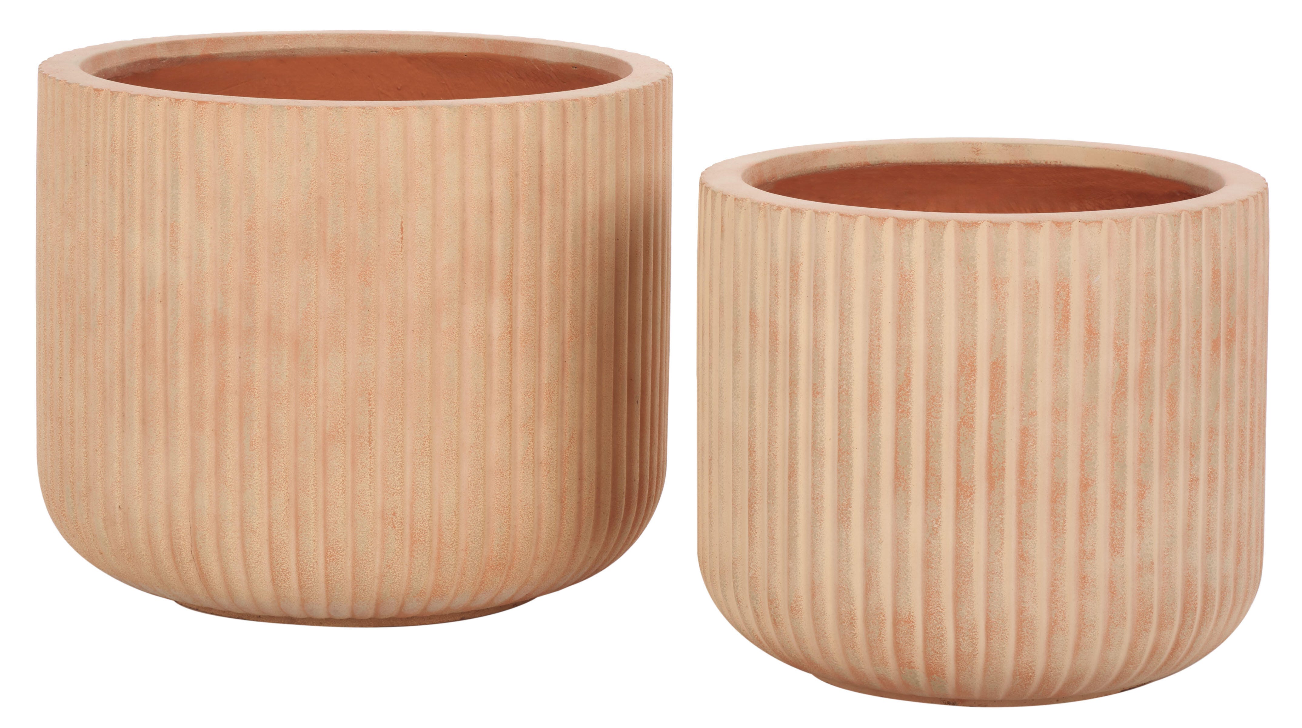 Safavieh Lucca Outdoor Planter (Set of 2), Terracotta, large