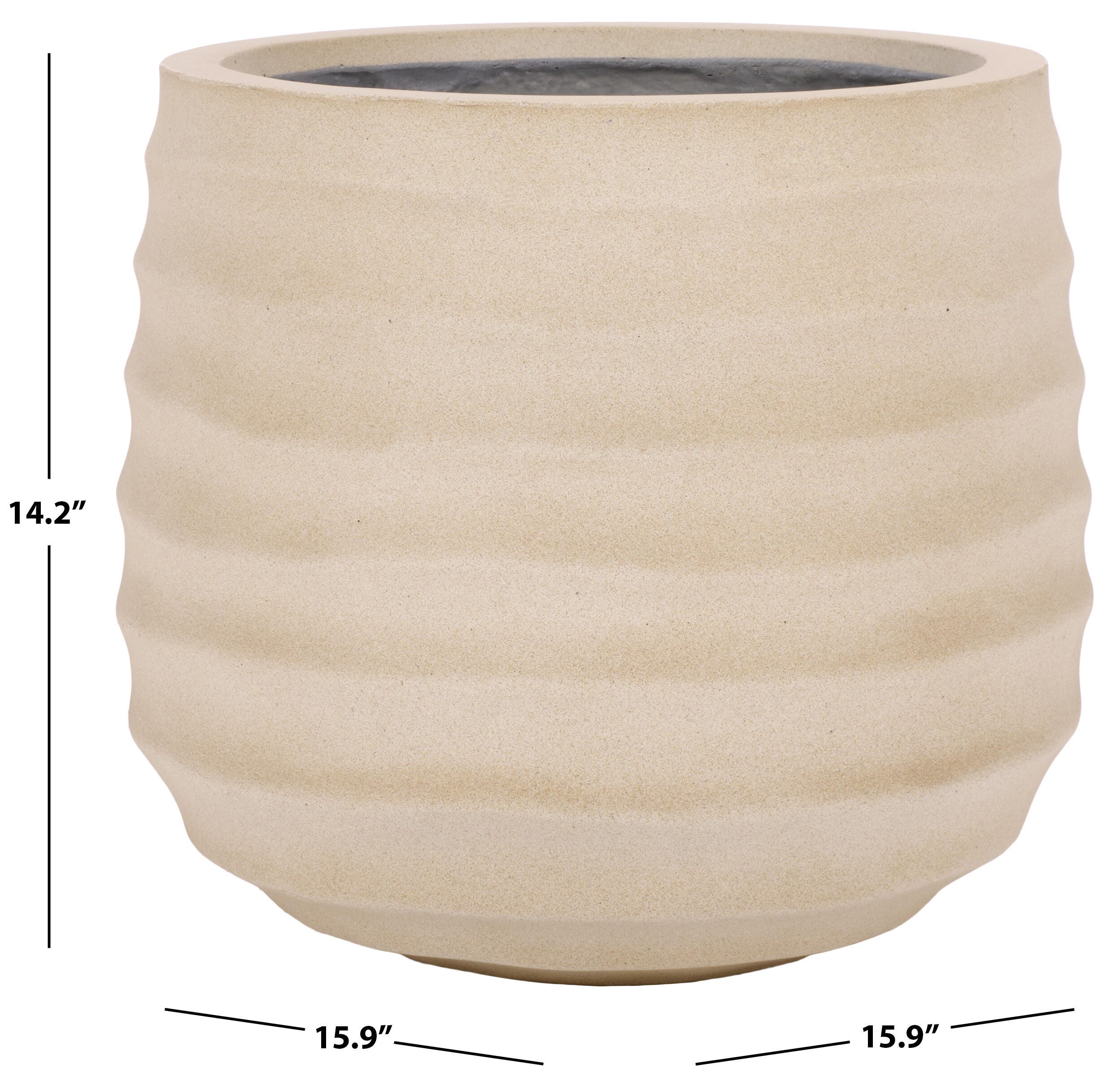 Safavieh Marta Outdoor Planter, Beige, large