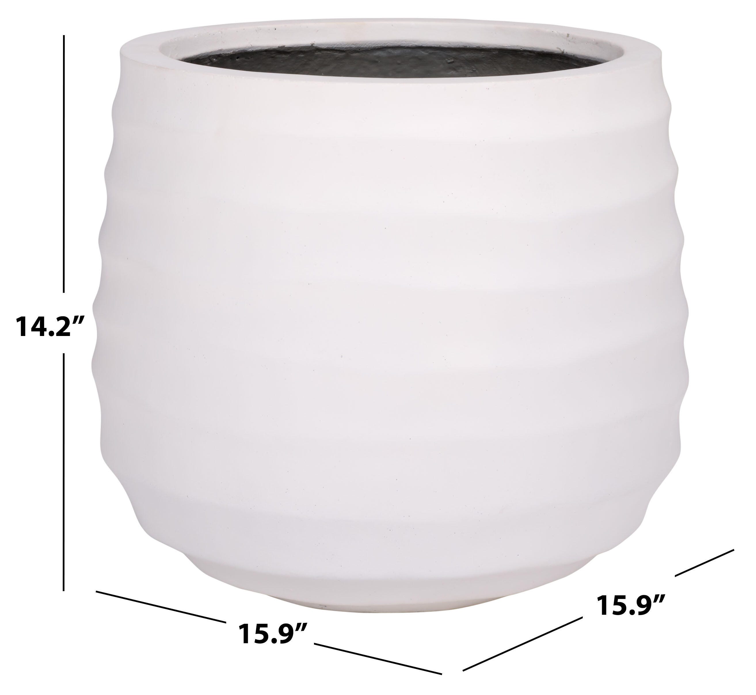 Safavieh Marta Outdoor Planter, White, large