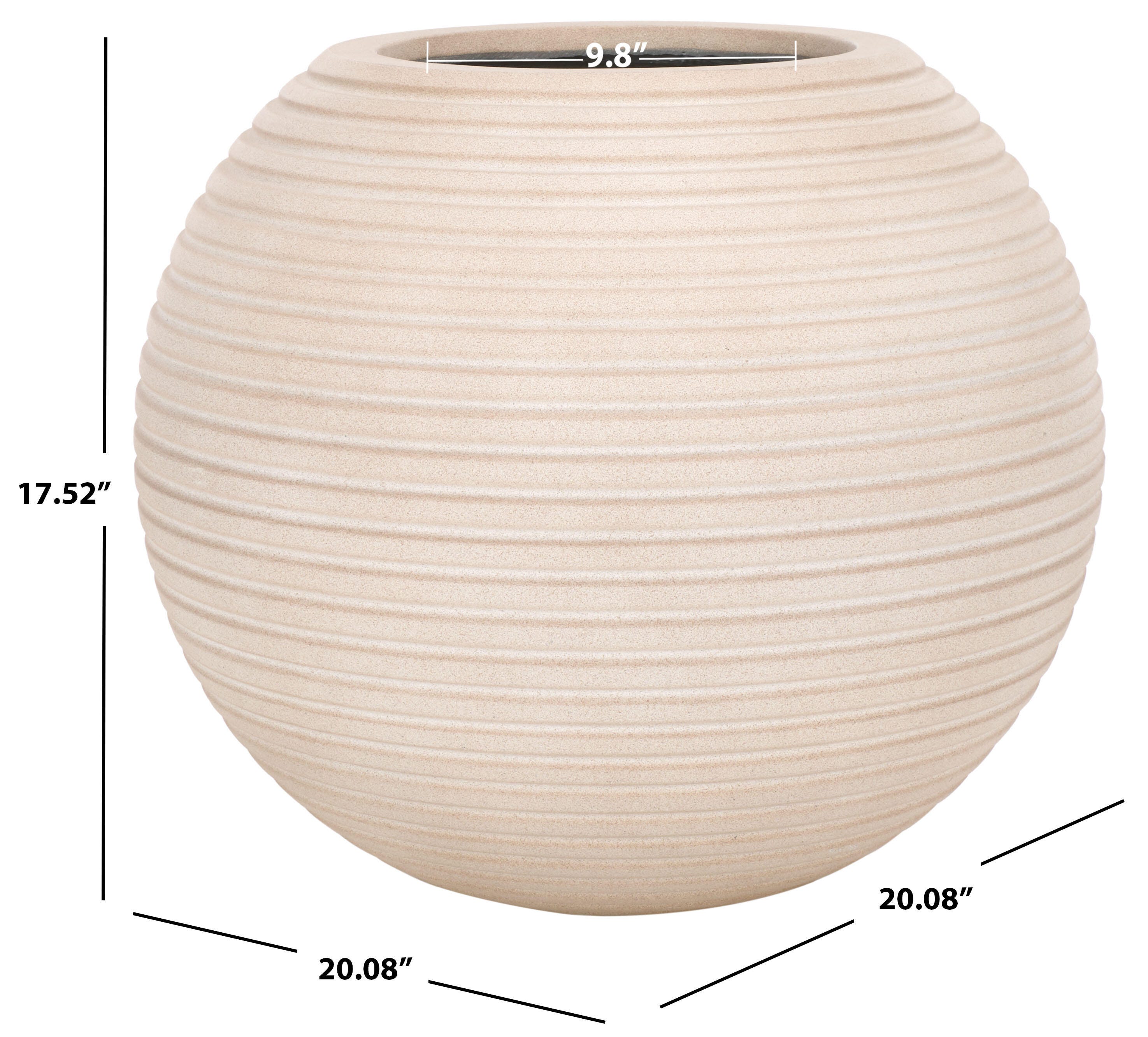 Safavieh Mora Outdoor Planter, Beige, large