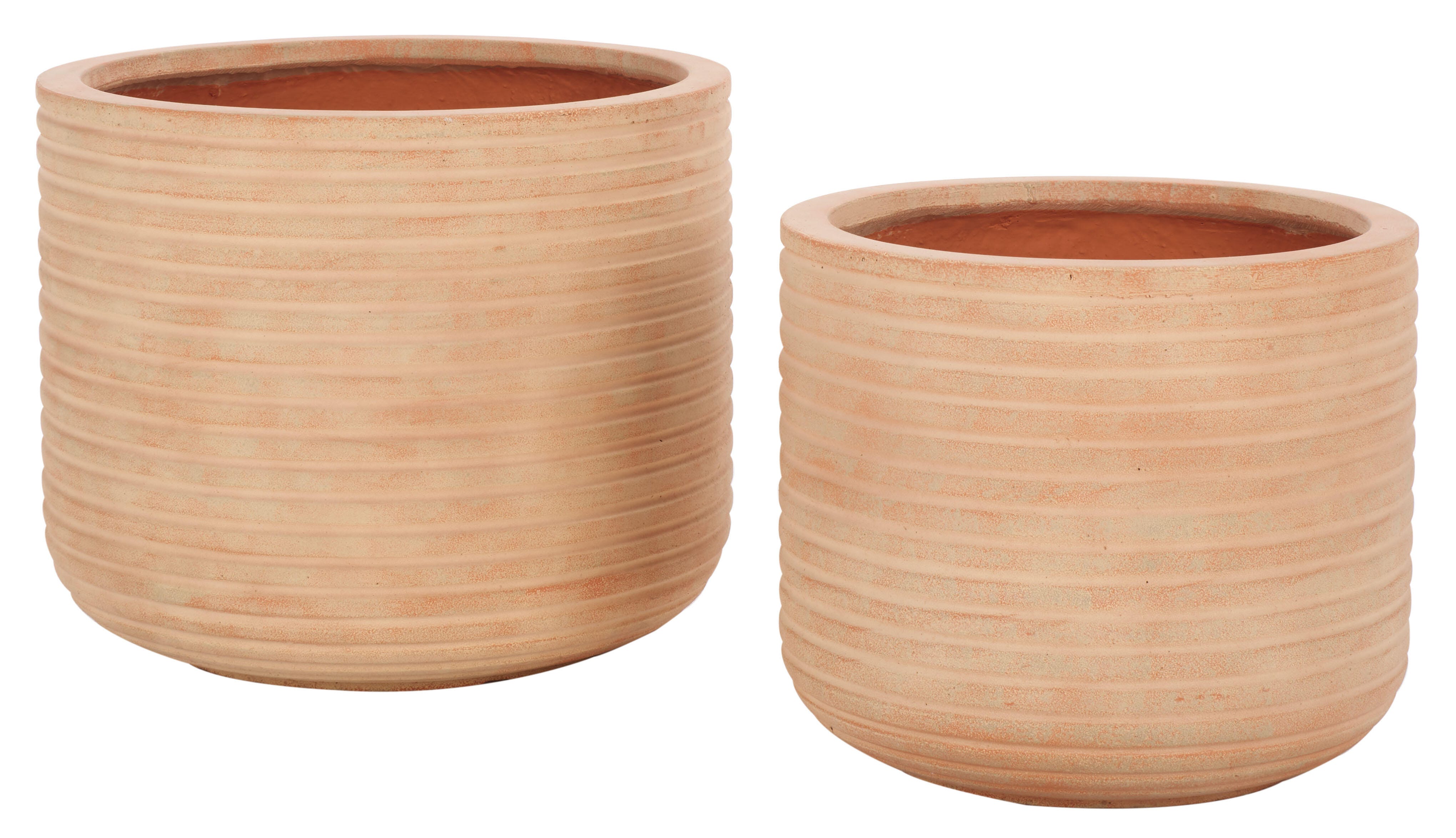 Safavieh Nardo Outdoor Planter (Set of 2), Terracotta, large