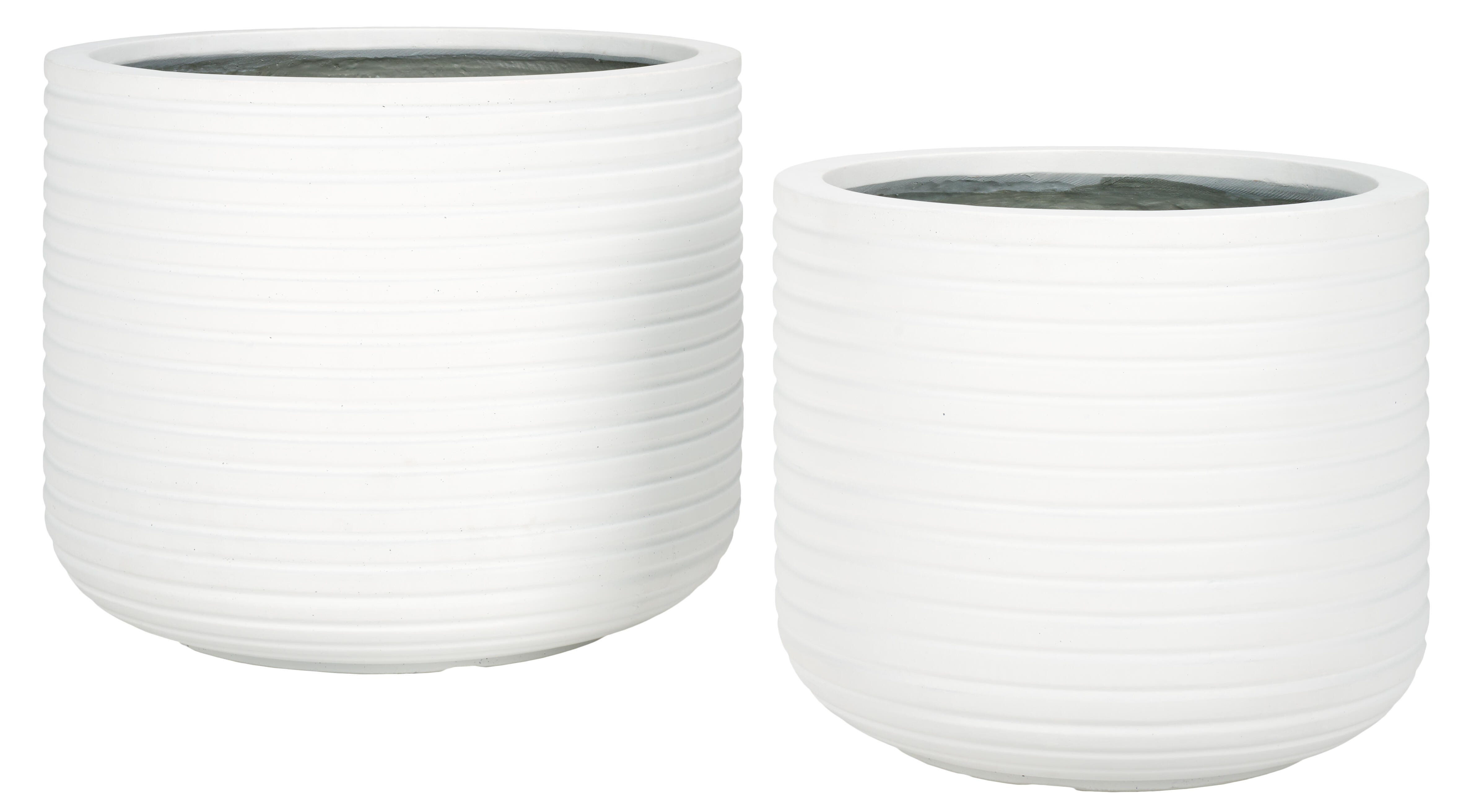 Safavieh Nardo Outdoor Planter (Set of 2), White, large
