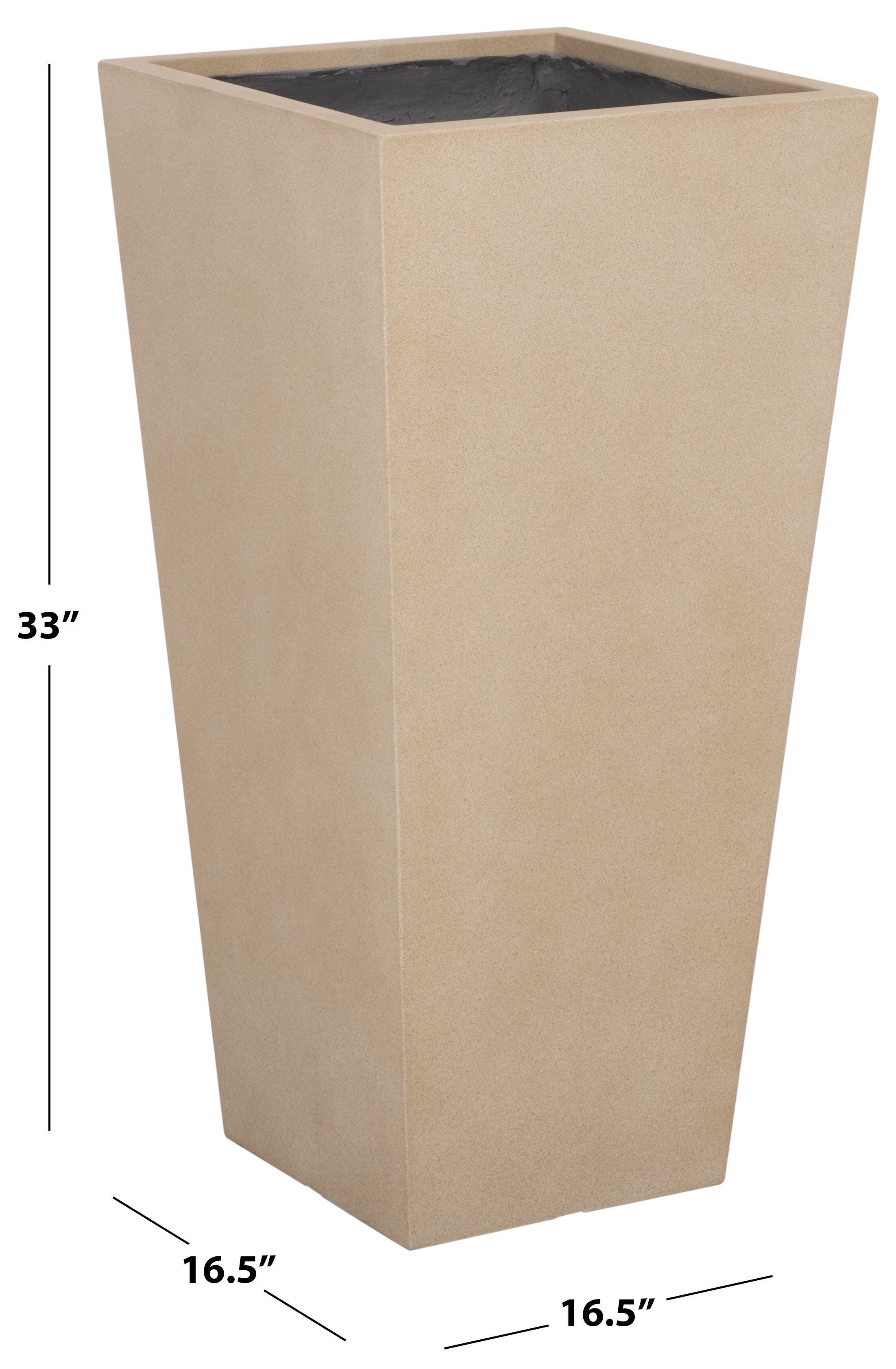 Safavieh Paloma Outdoor Large Planter, Beige, large