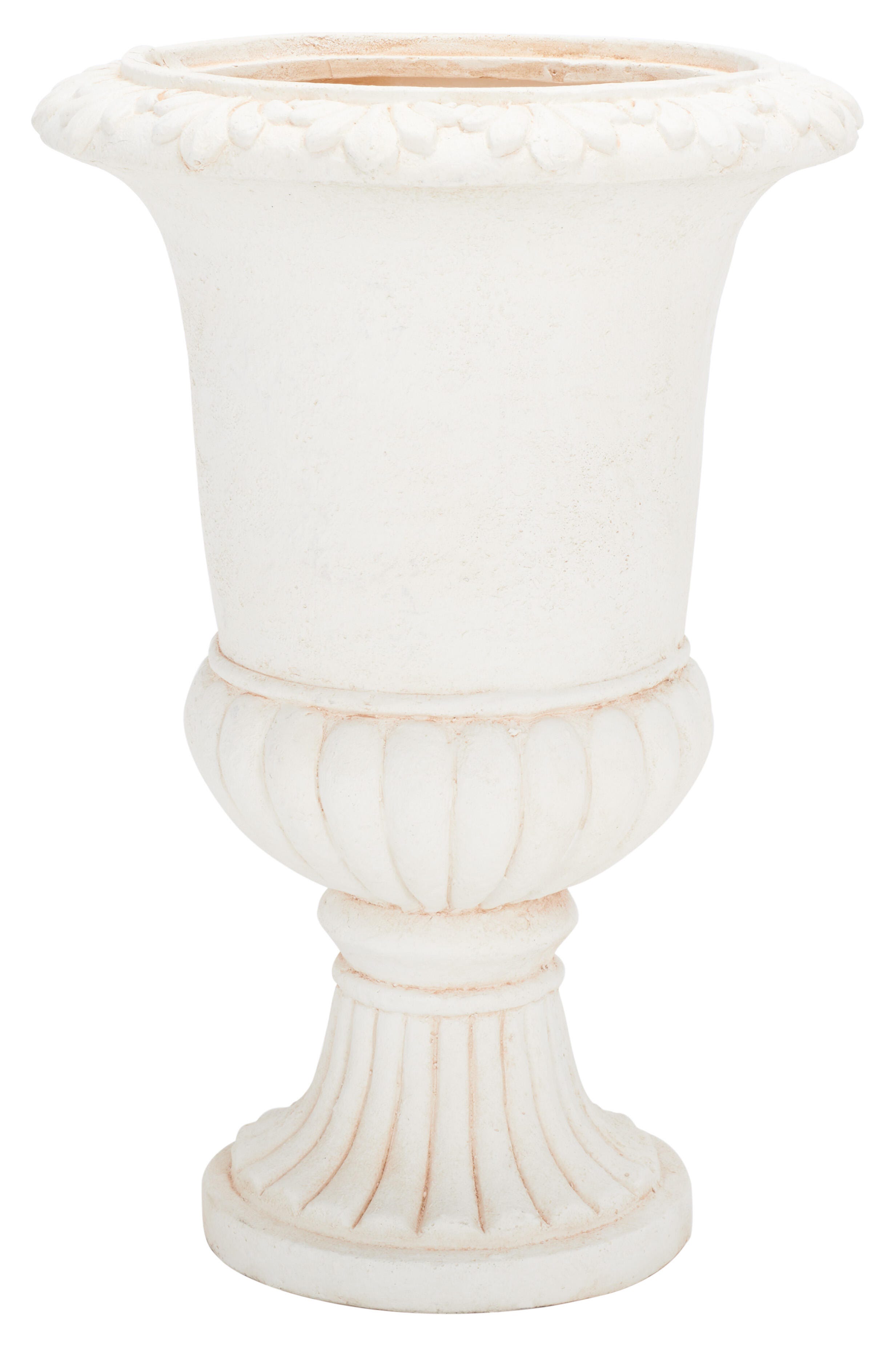 Safavieh Paul Outdoor Planter, Off White, large