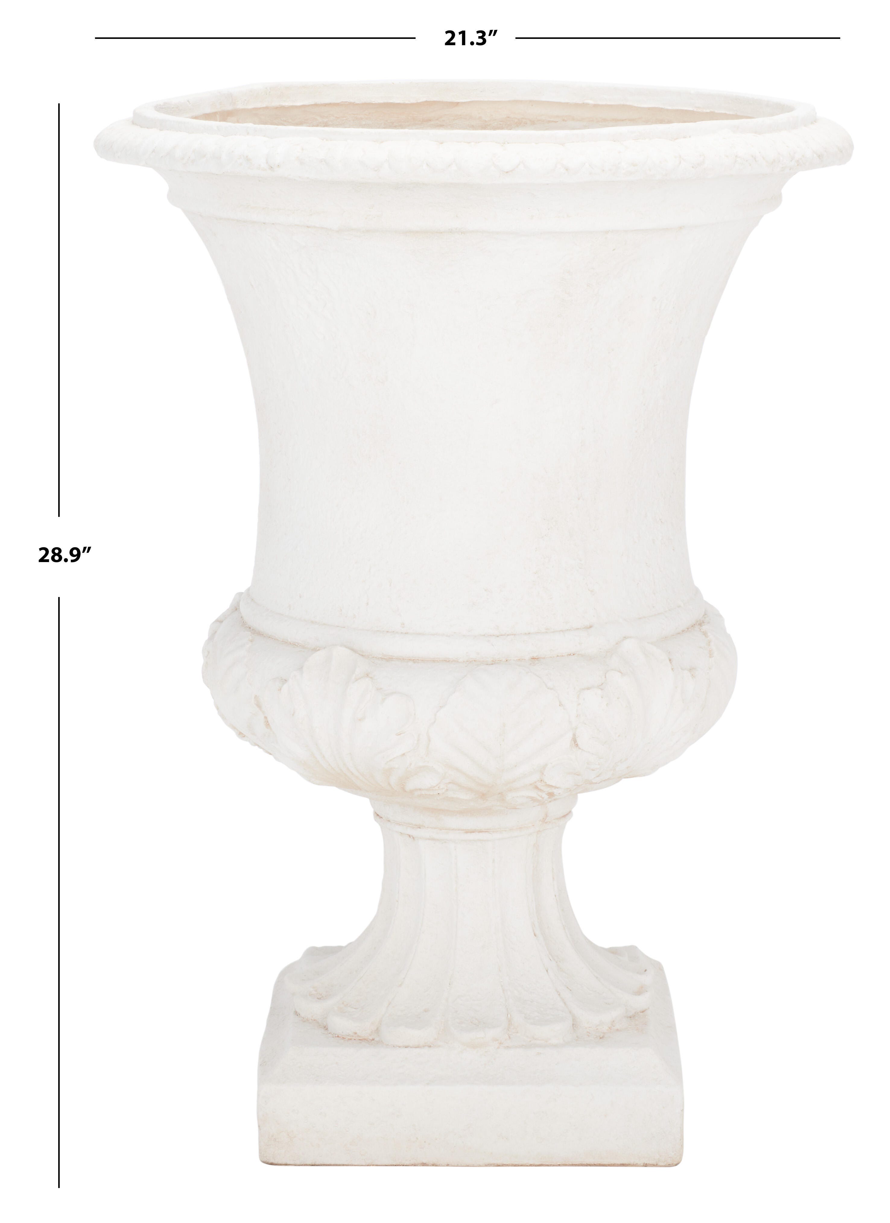 Safavieh Paven Outdoor Planter, Off White, large
