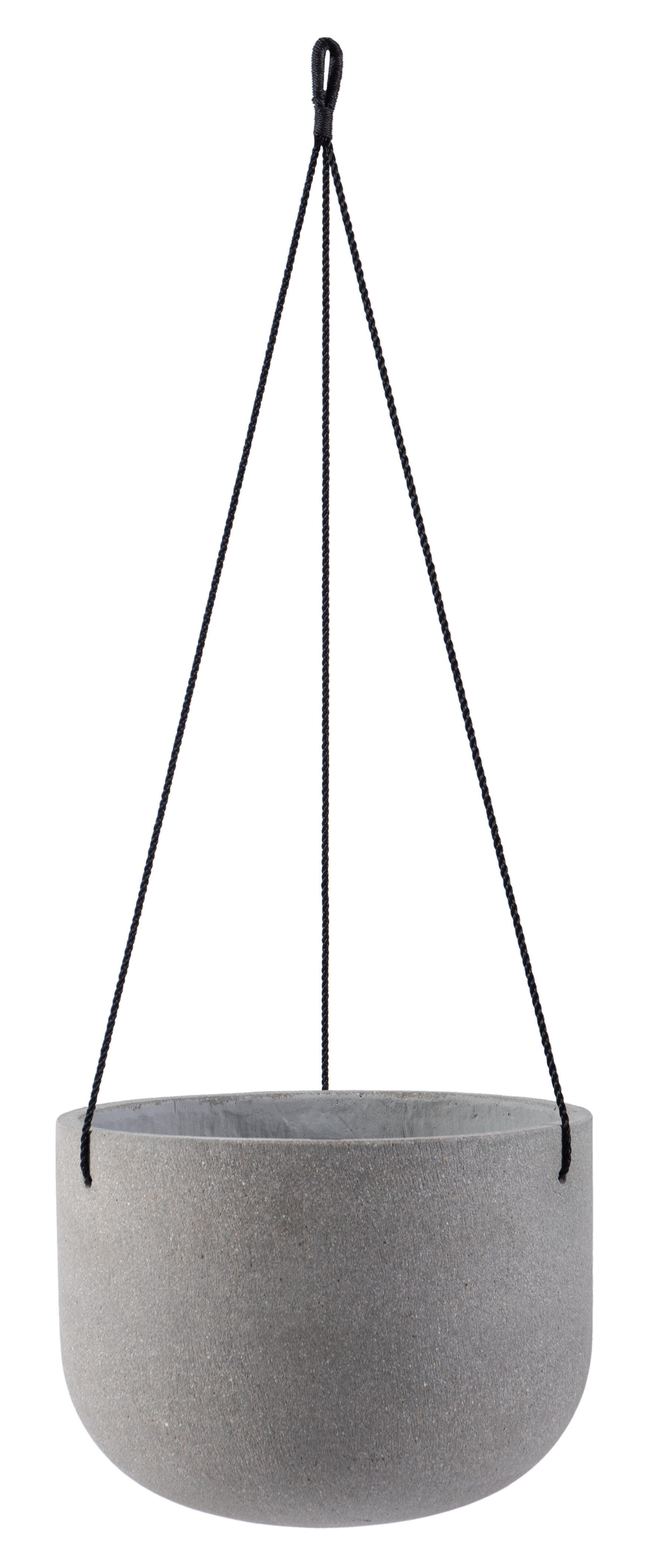 Safavieh Rancer Outdoor Hanging Planter, Light Gray, large