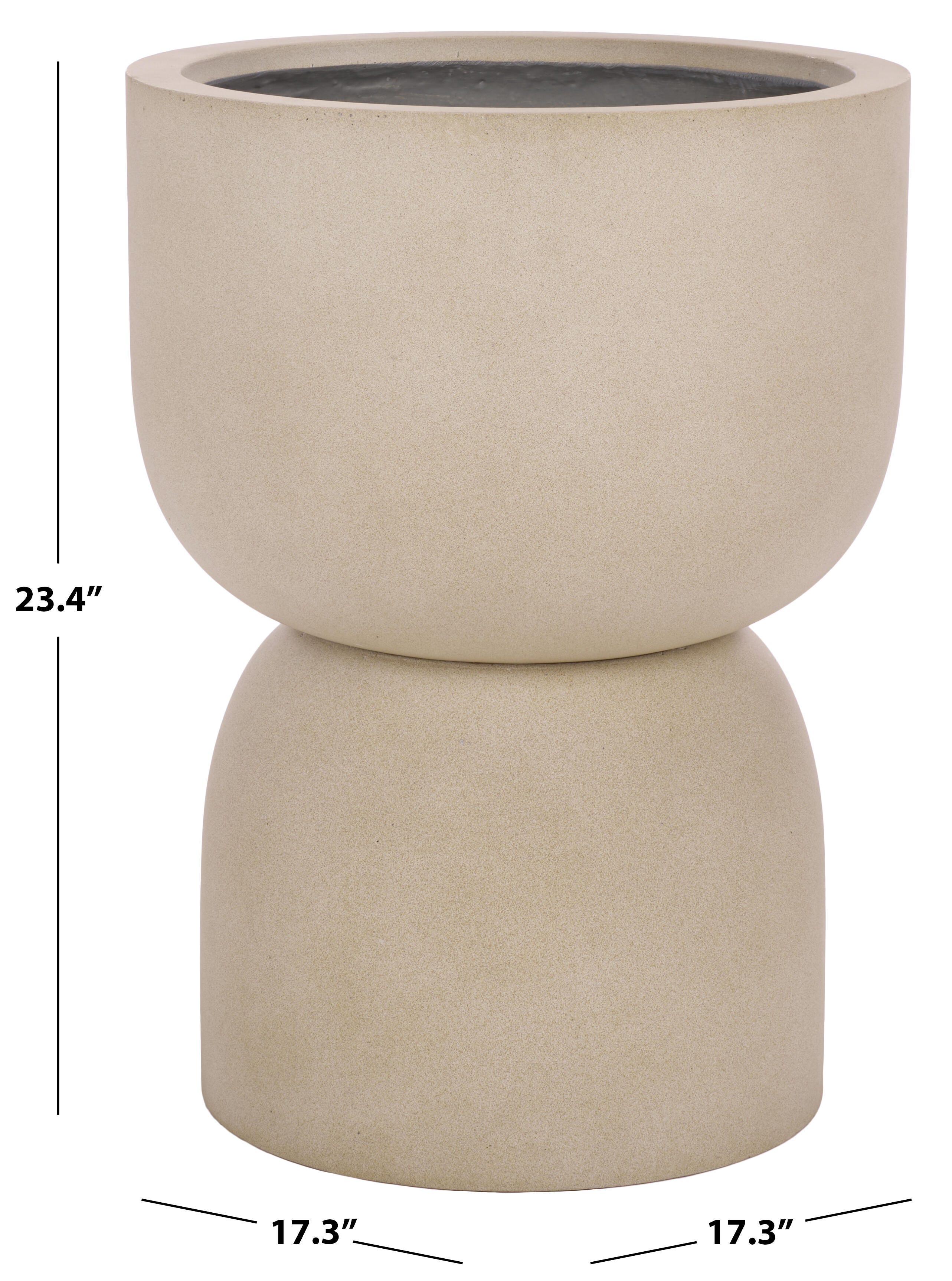 Safavieh Ricco Outdoor Planter, Beige, large