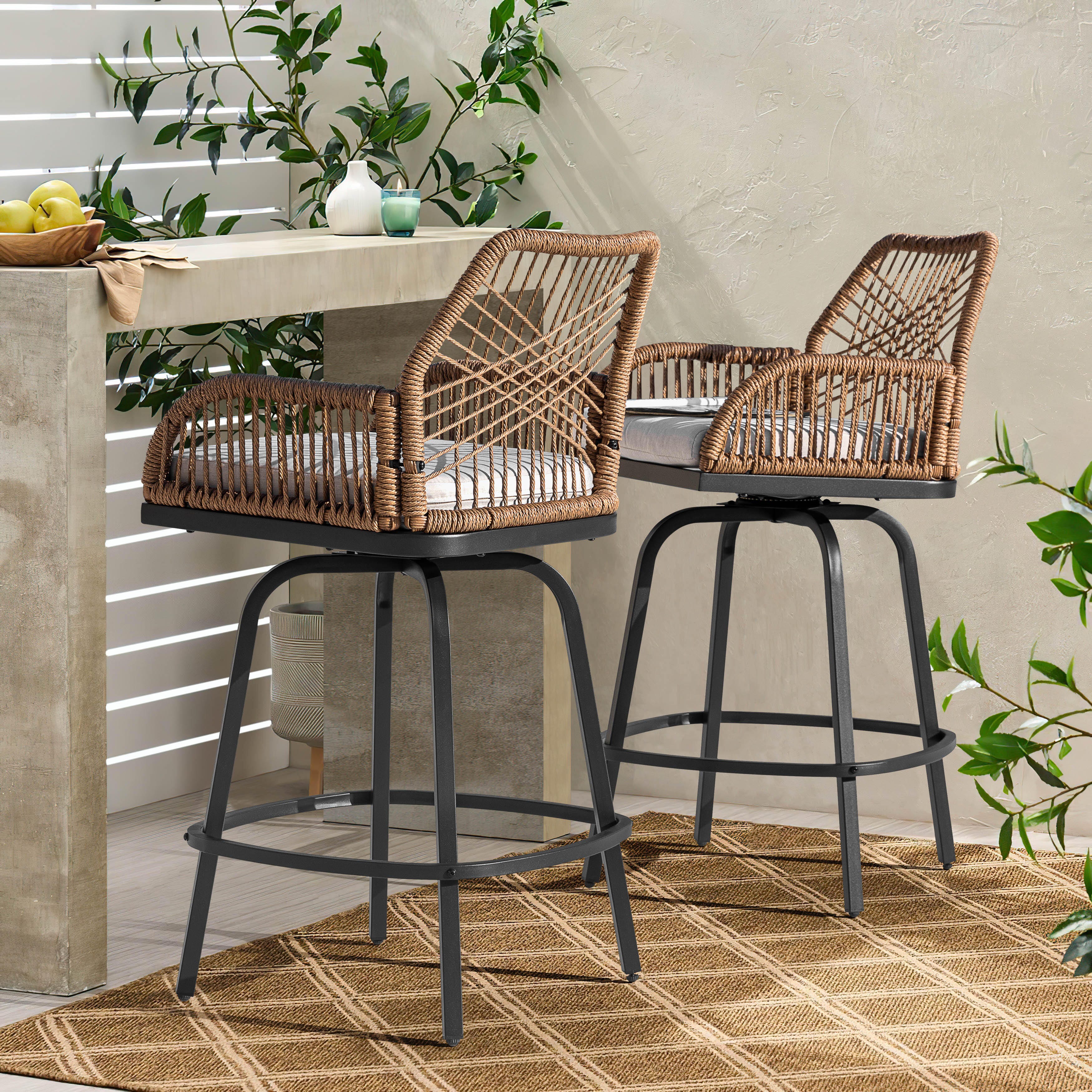 Nuu Garden Outdoor Bar Stools (Set of 2), , rollover