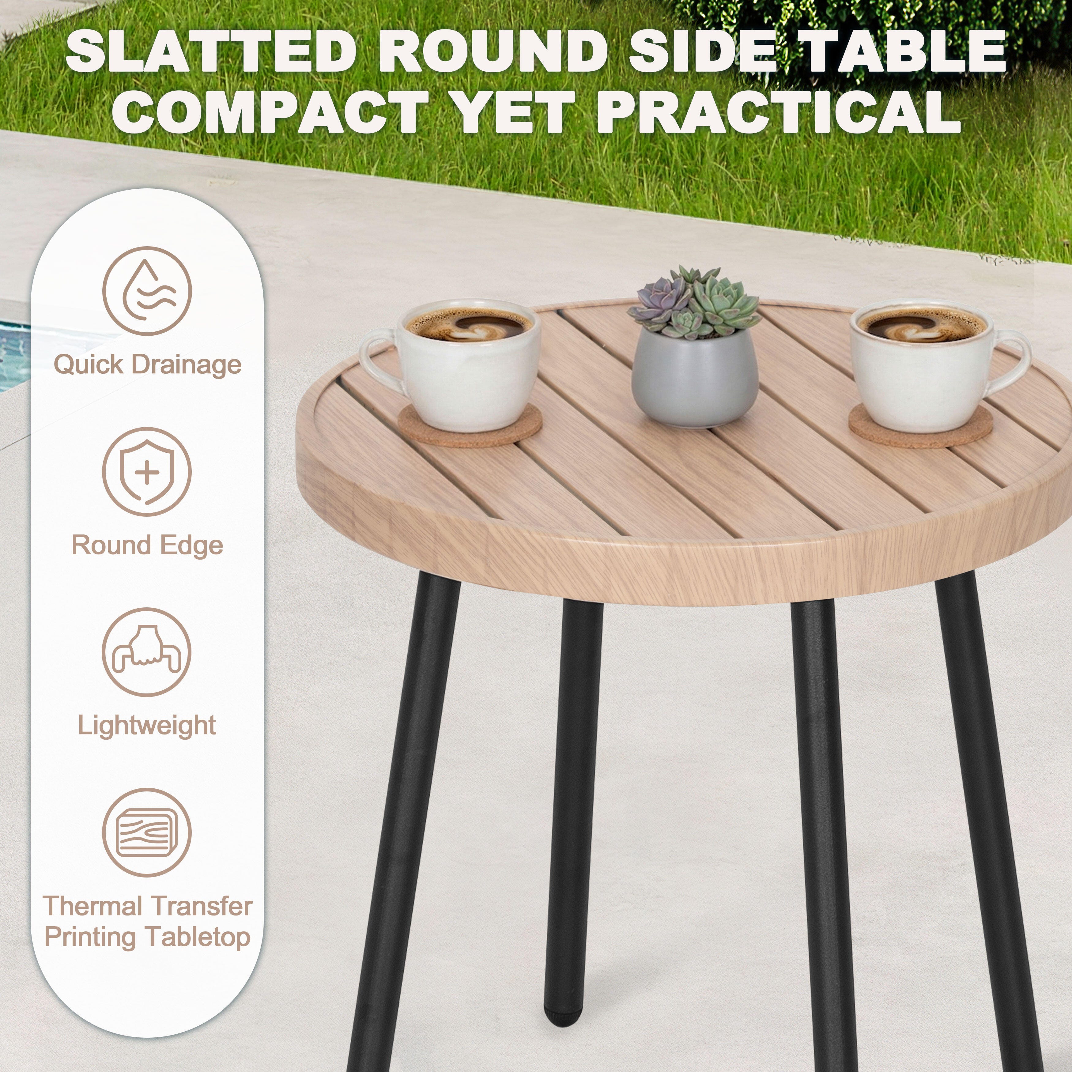 Nuu Garden 3 Piece Outdoor Bistro Set, , large