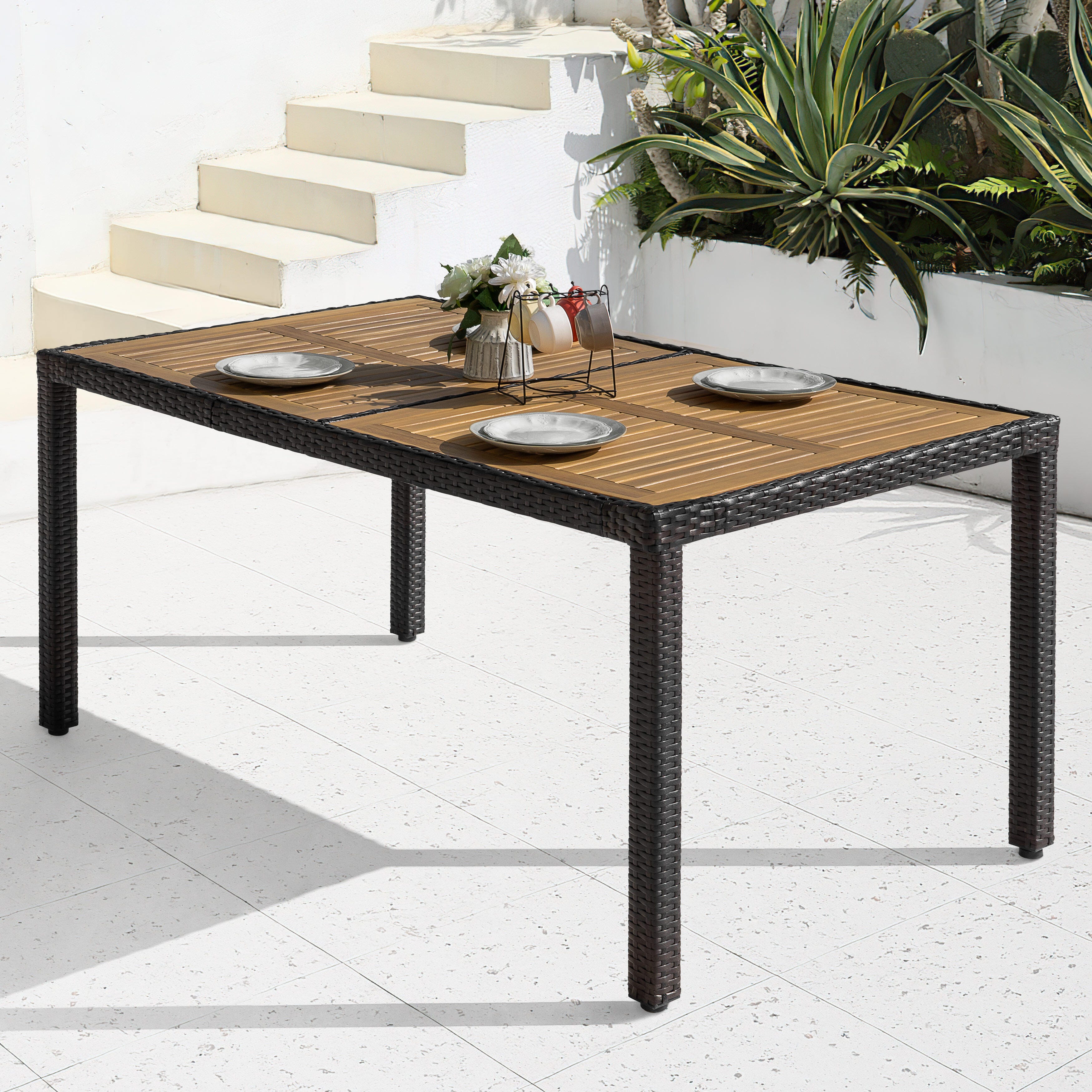 Nuu Garden Outdoor Dining Table, , large