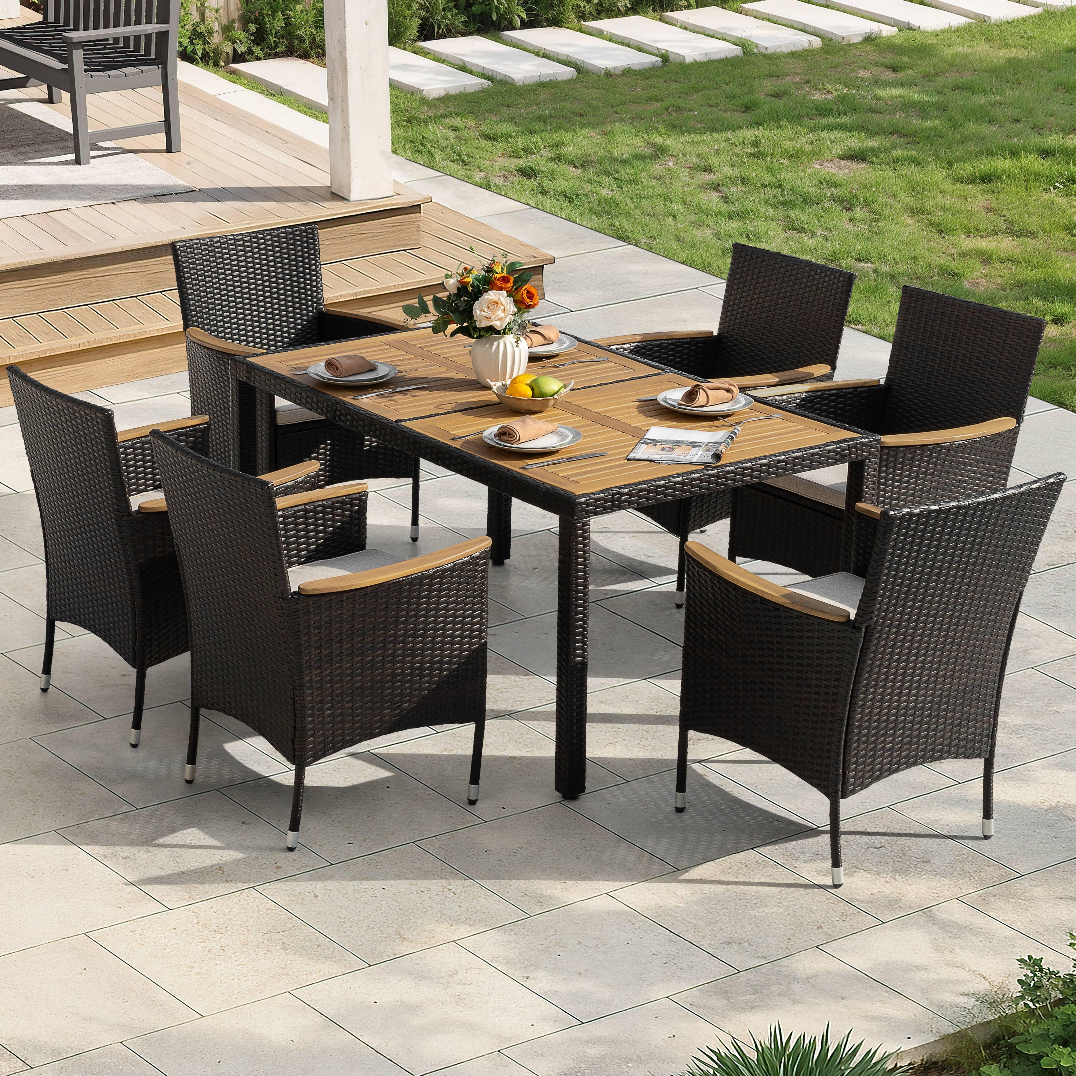 Nuu Garden Outdoor Dining Table, , large