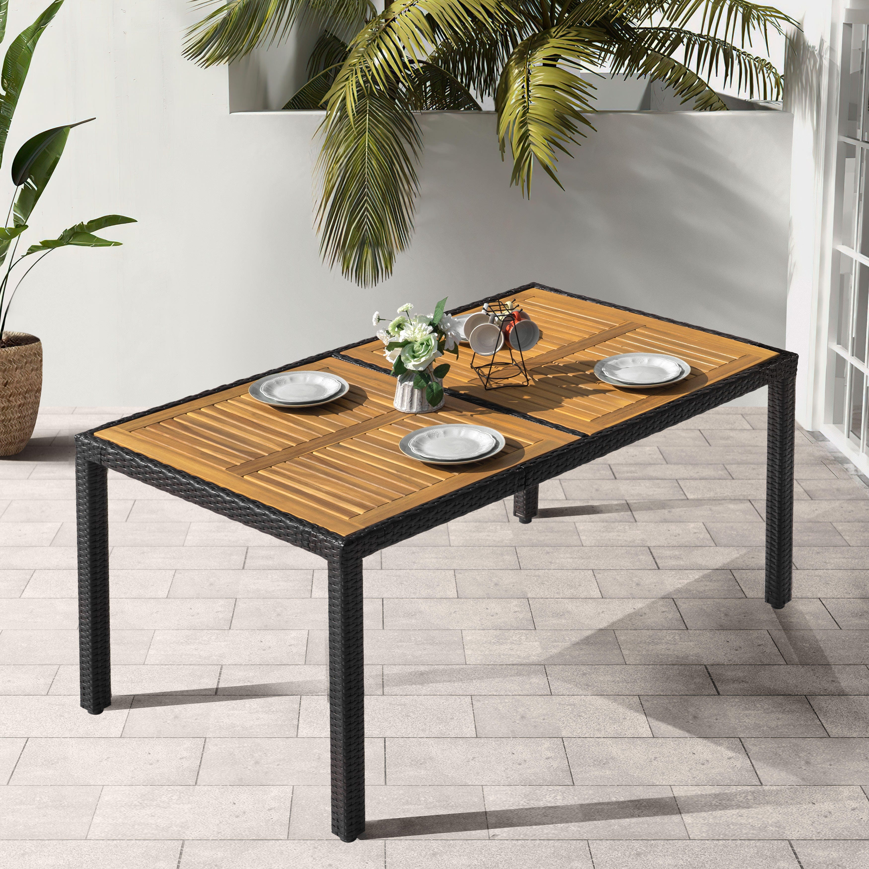 Nuu Garden Outdoor Dining Table, , large