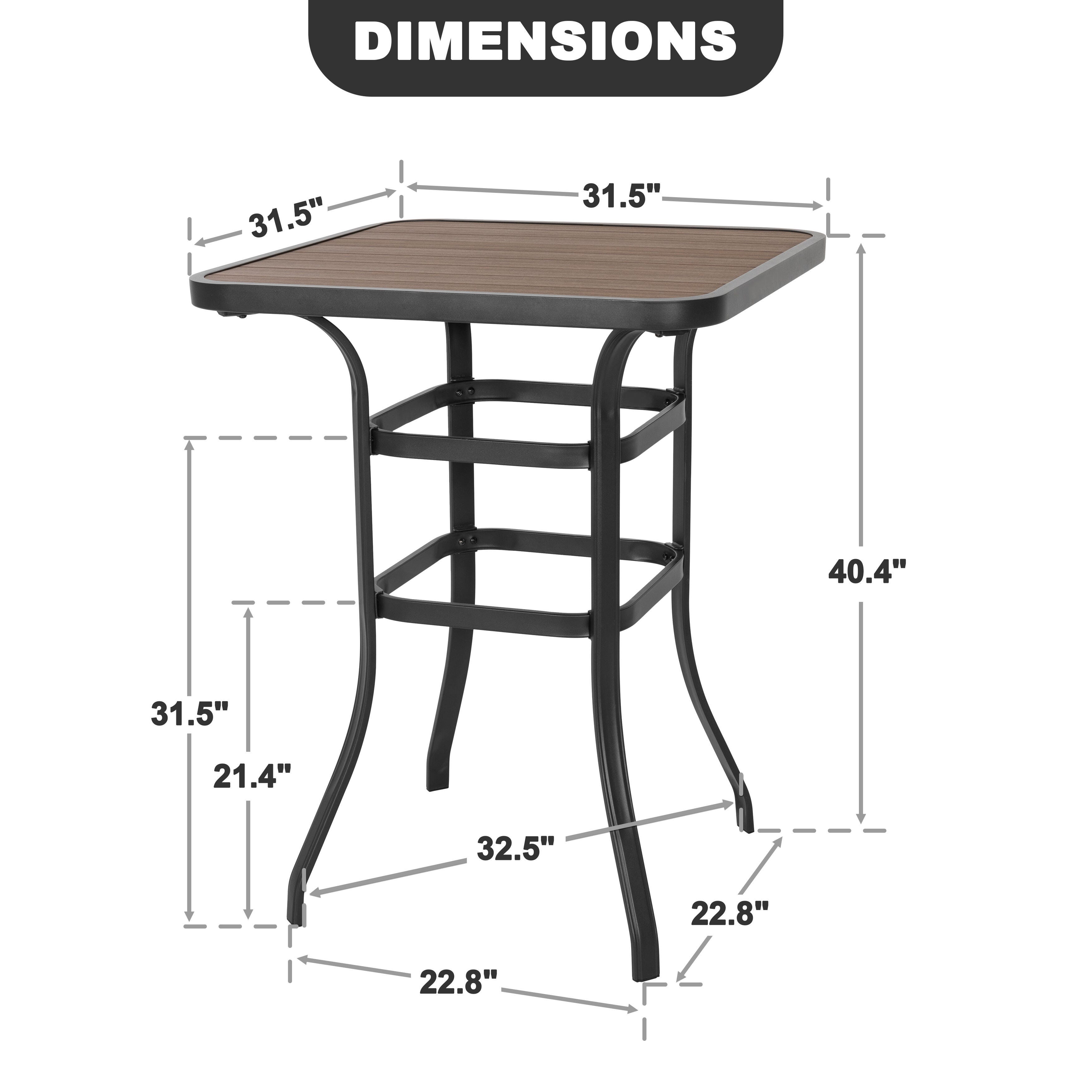 Nuu Garden Outdoor Bar Table, , large