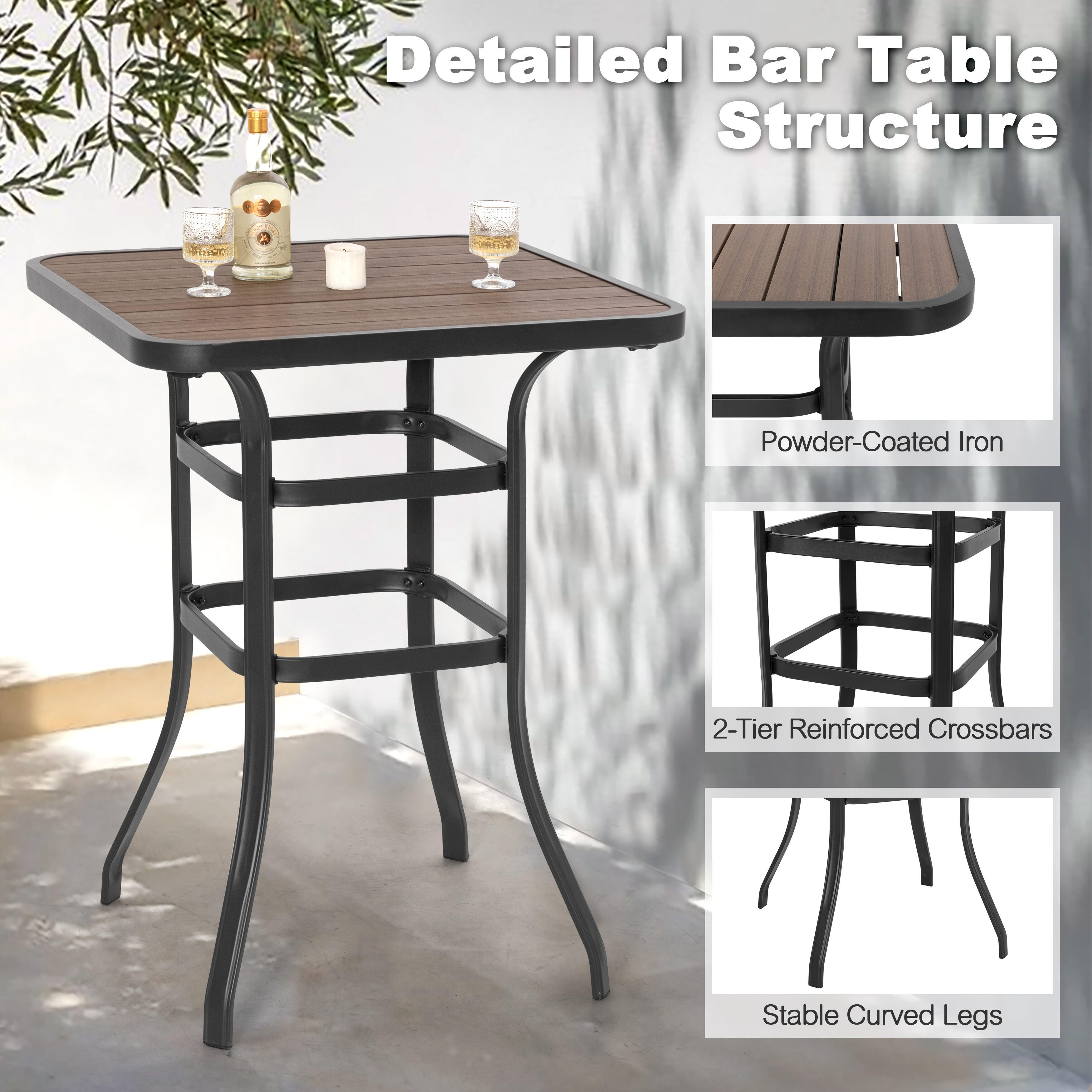 Nuu Garden Outdoor Bar Table, , large