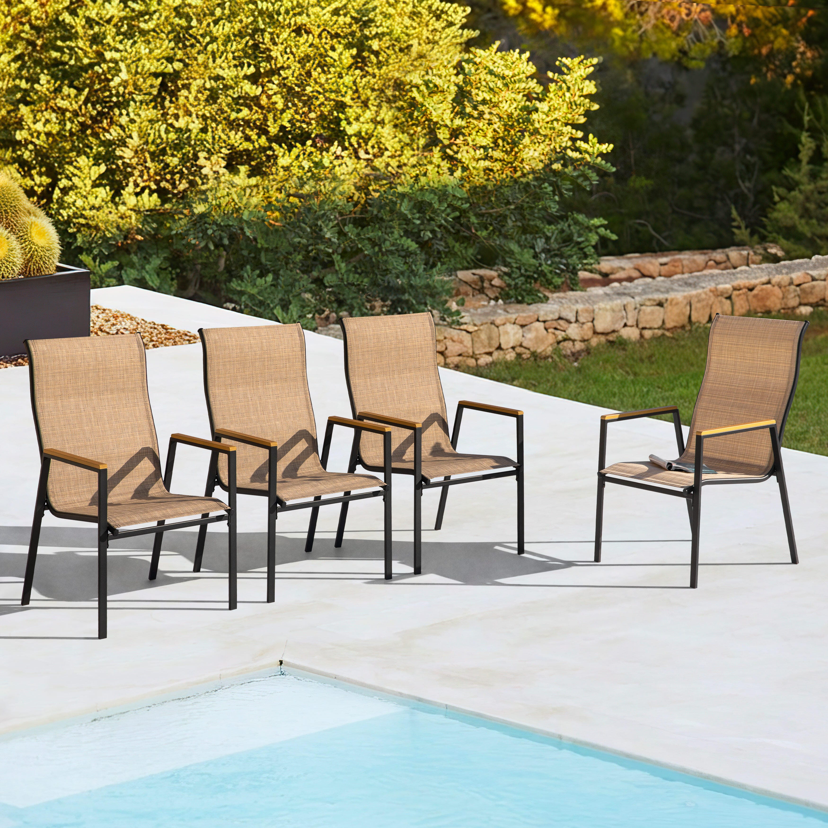 Nuu Garden Outdoor Patio Dining Chair (Set of 4), , rollover