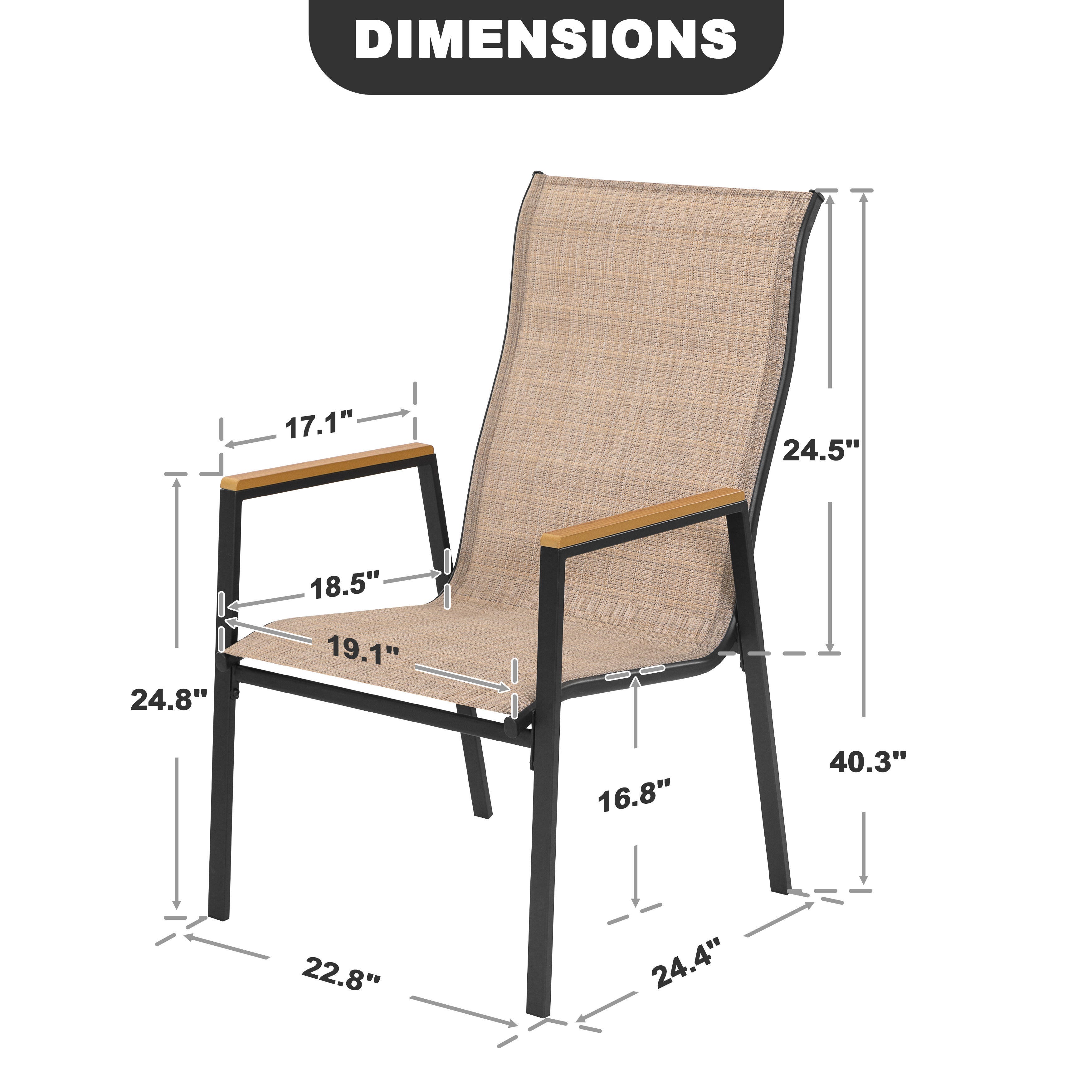 Nuu Garden Outdoor Patio Dining Chair (Set of 4), , large