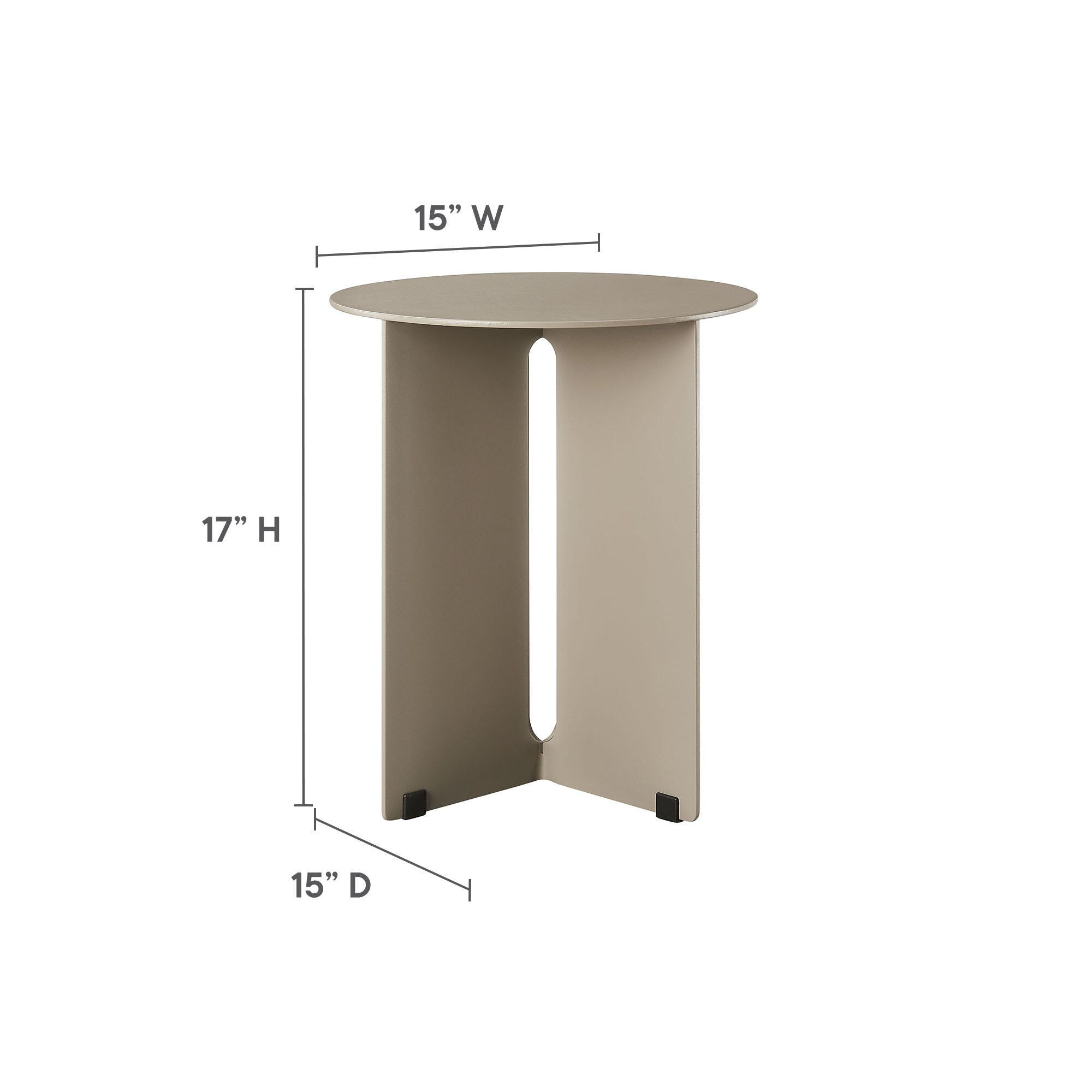 Modway Tecton Outdoor Side Table, , large