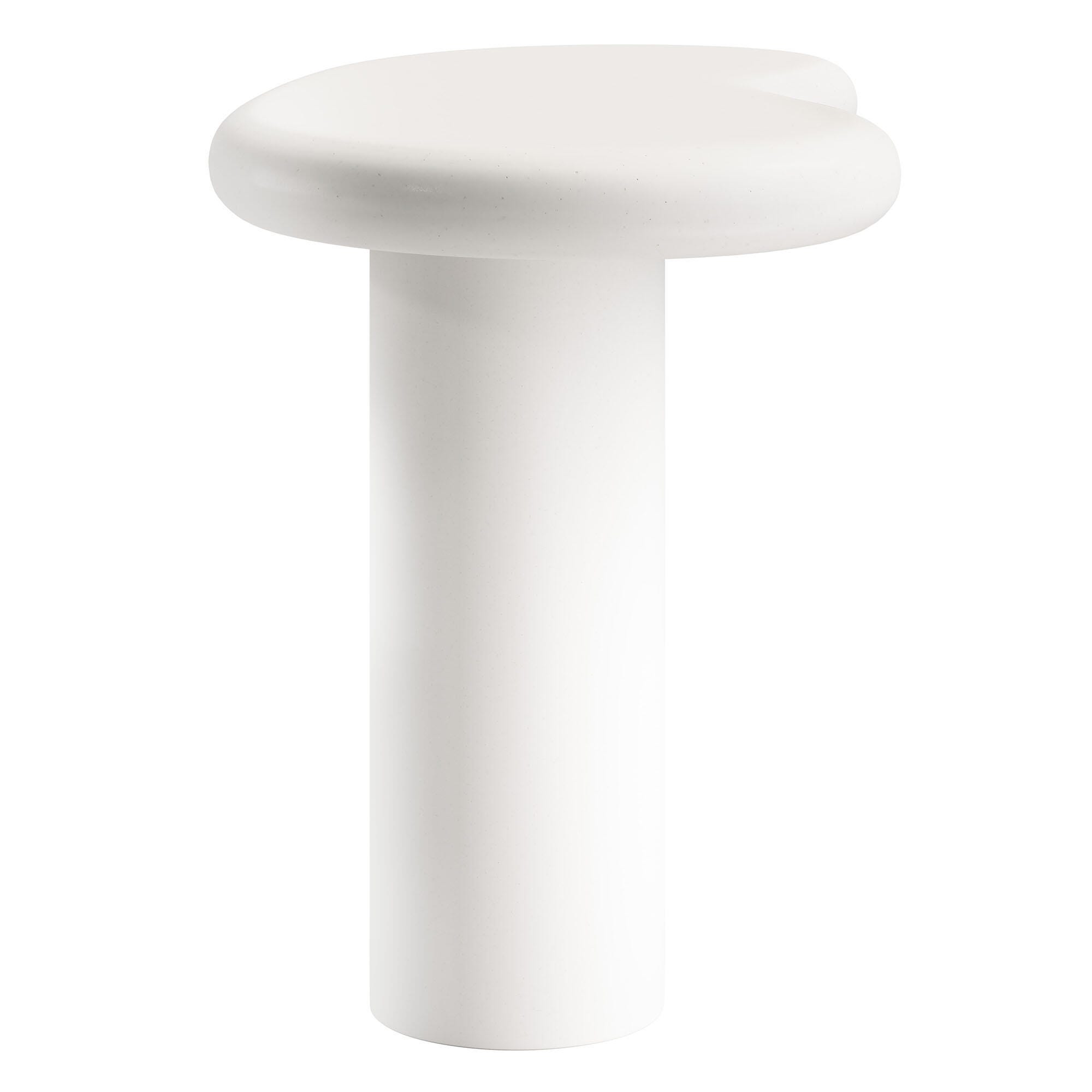 Modway Elowen Outdoor Side Table, White, large
