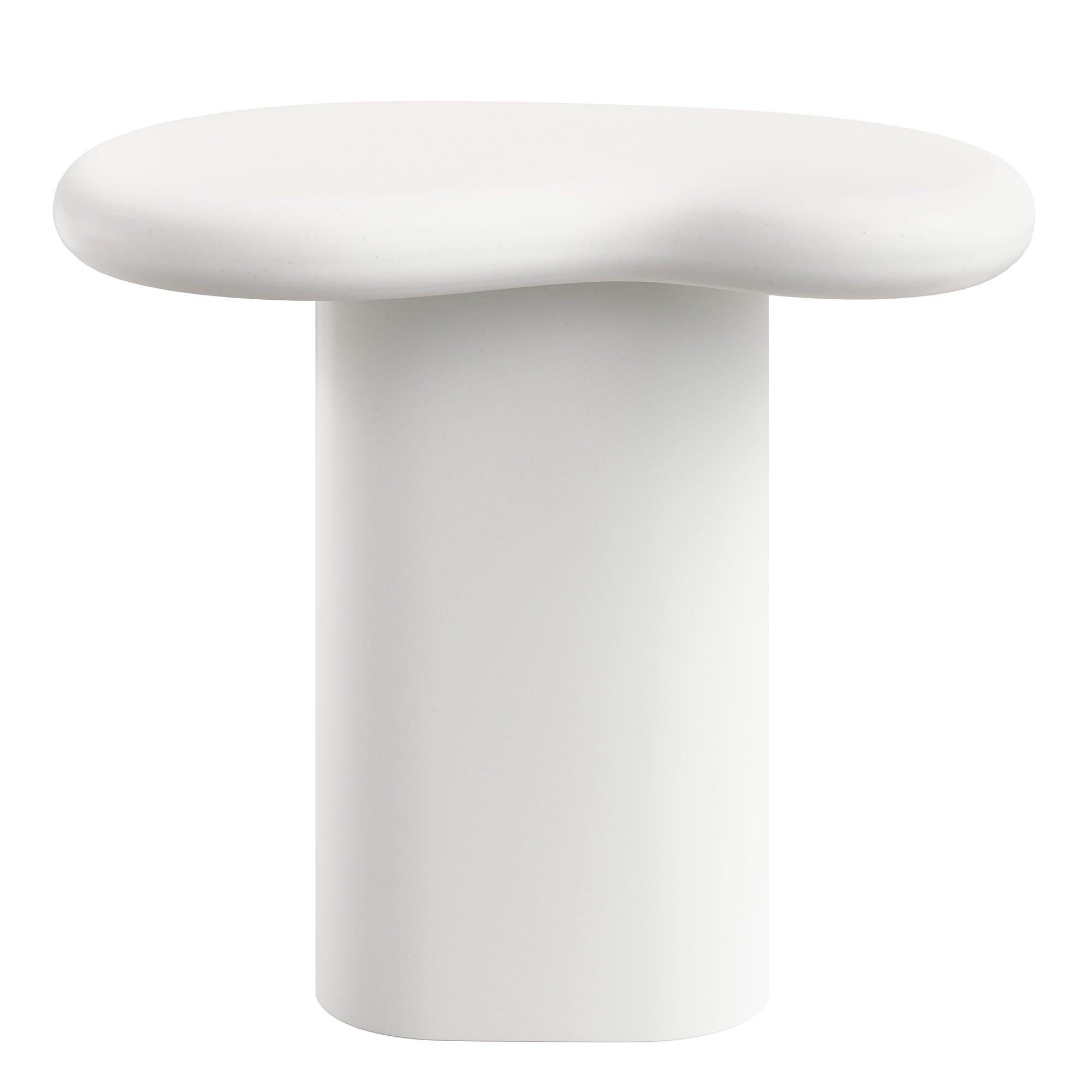 Modway Elowen Outdoor Side Table, White, large