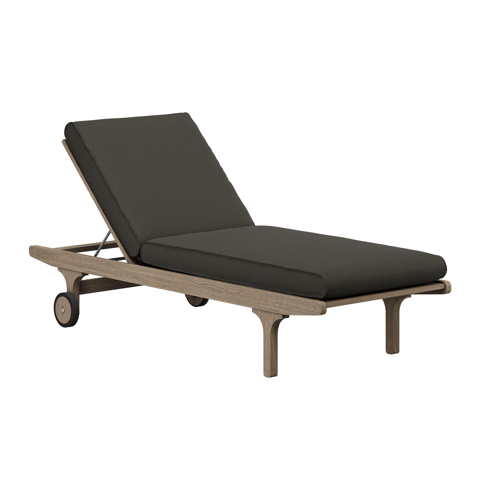 Modway Saratoga Outdoor Chaise Lounge, Flint Gray, large