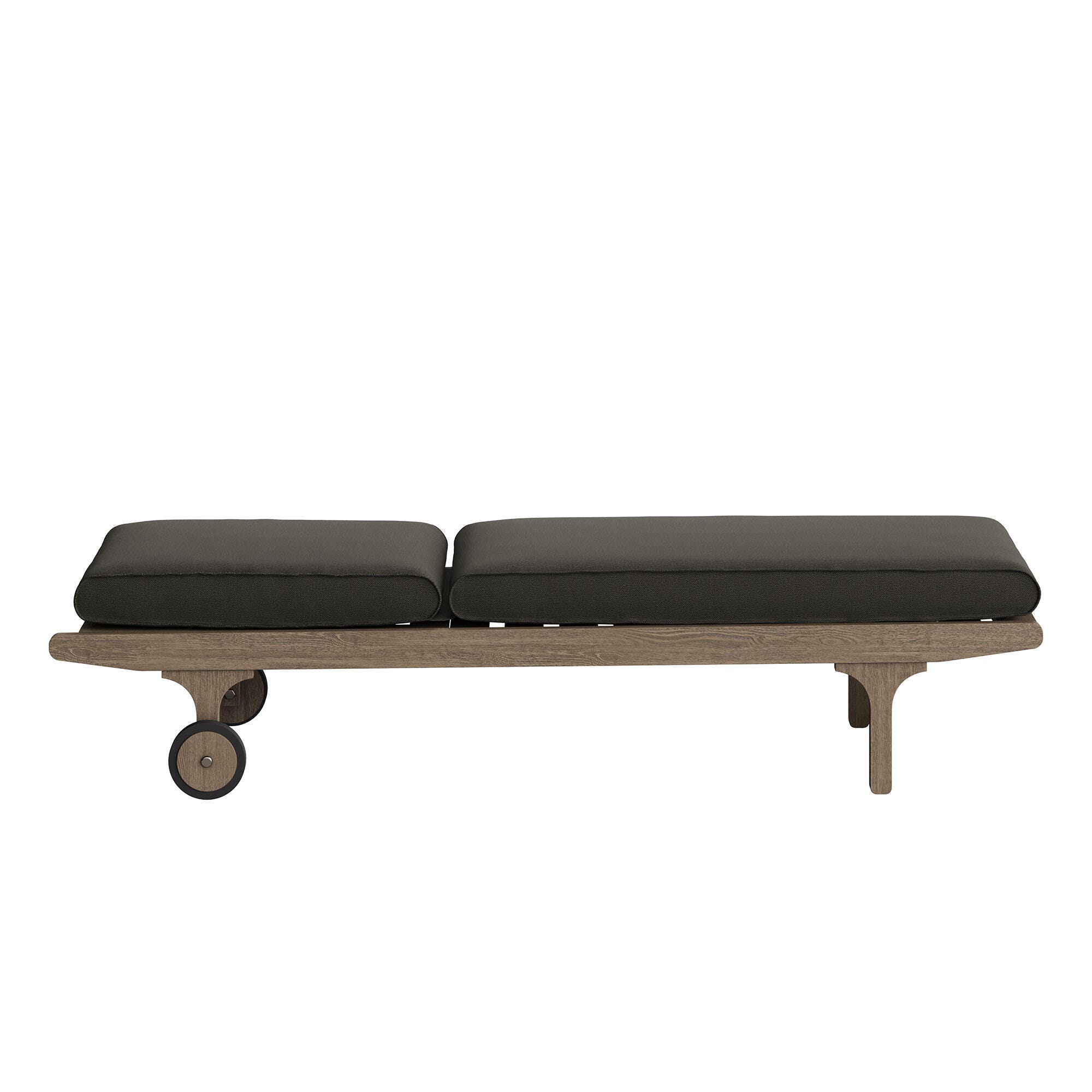 Modway Saratoga Outdoor Chaise Lounge, Flint Gray, large