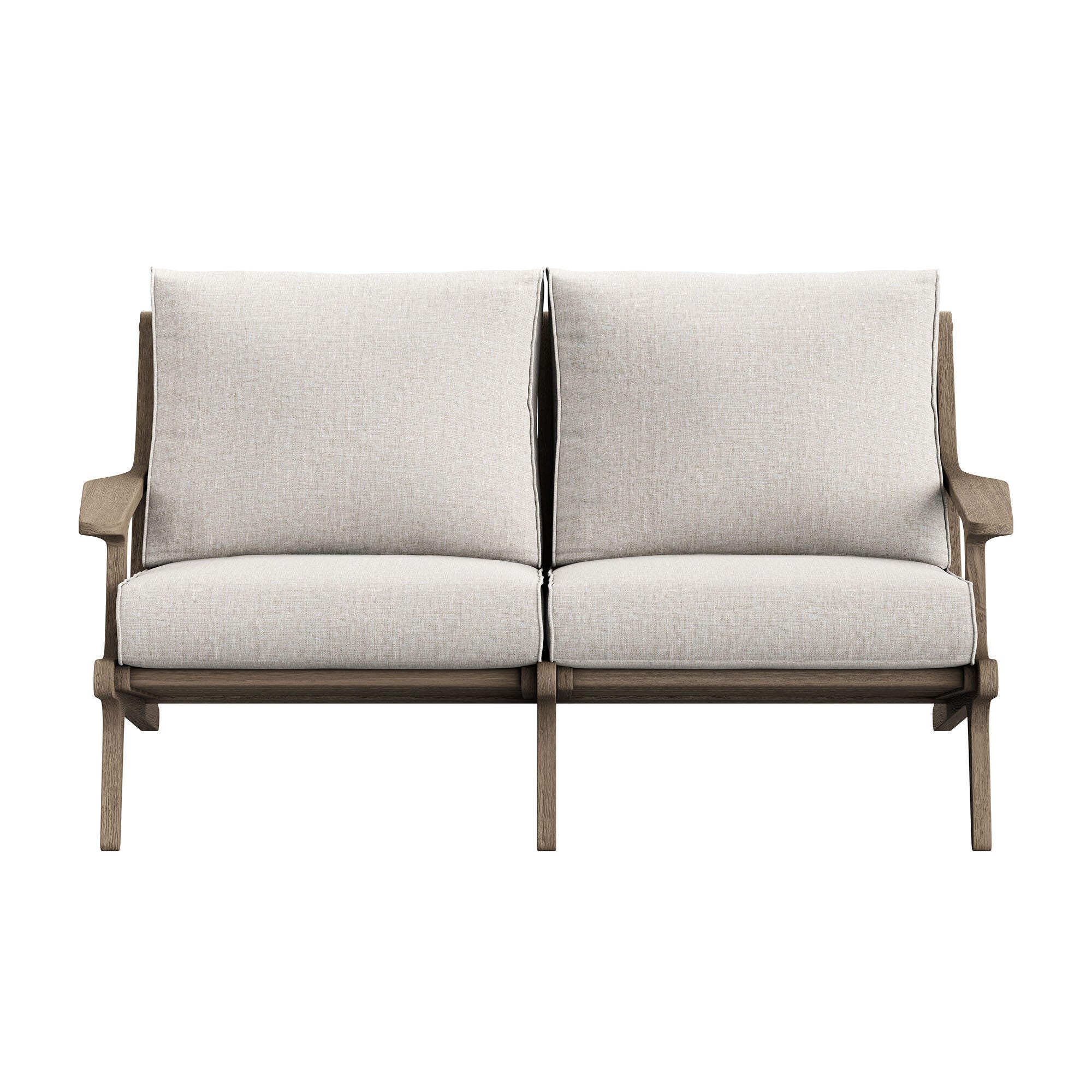 Modway Saratoga Outdoor Loveseat, Pebble, large